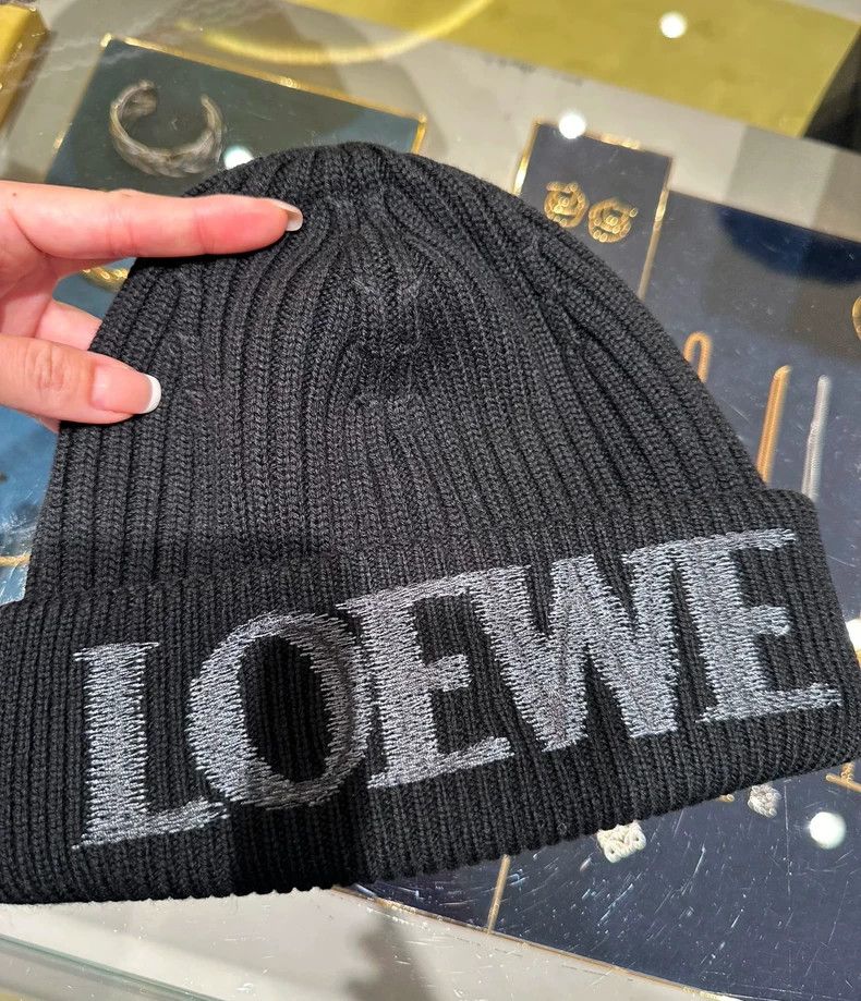 Loewe LOEWE Black knit cap Size ONE SIZE - 2 Thumbnail