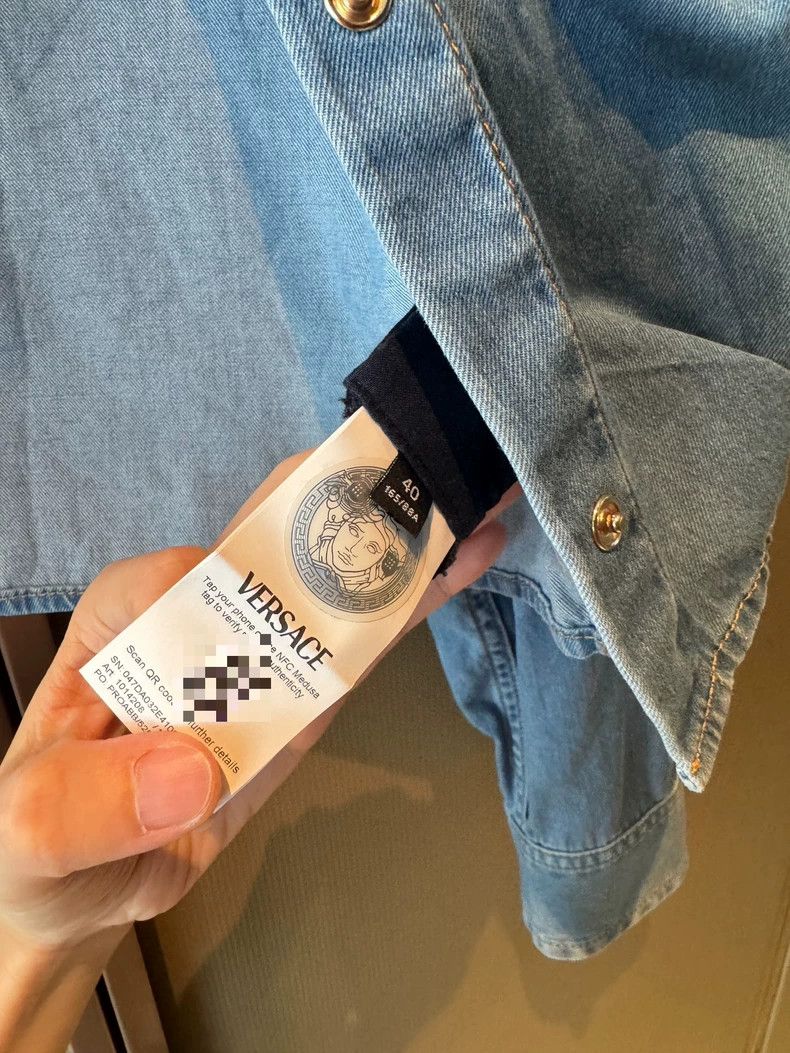 Versace Versace Denim cropped jacket Size S / US 4 / IT 40 - 5 Thumbnail