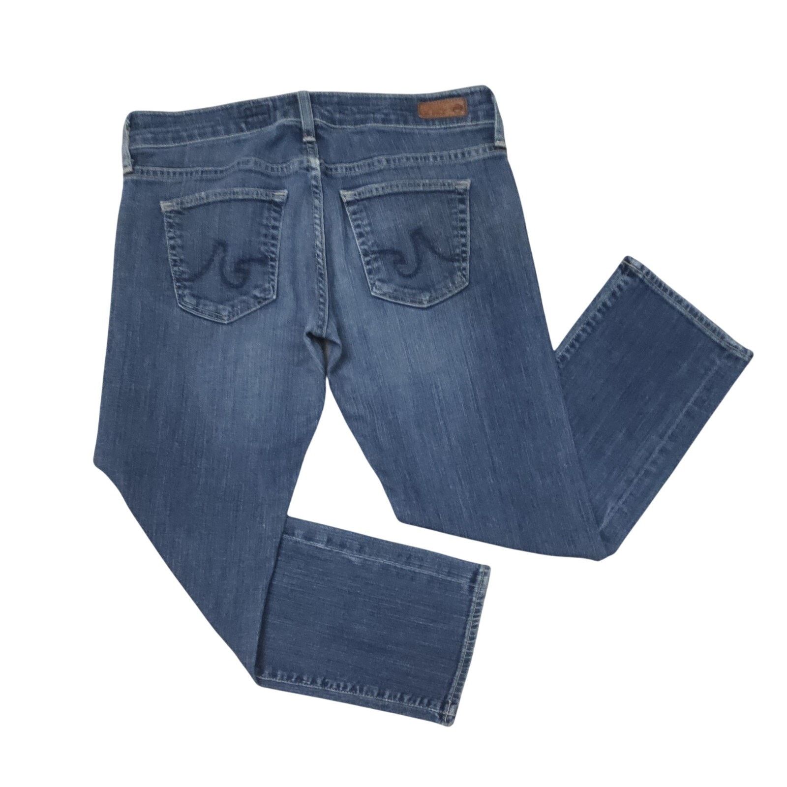 AG Adriano Goldschmied Ag Adriano Goldschmied The Tomboy Crop Jeans Straight Leg 27 Size 27" / US 4 / IT 40 - 6 Thumbnail