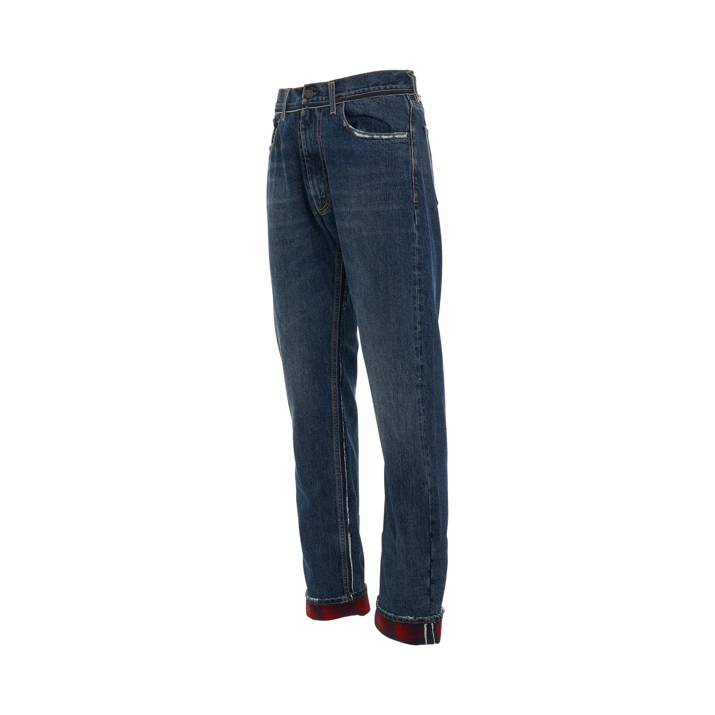Maison Margiela o1mris0824 Fold Jeans in Indigo Size US 31 - 1 Thumbnail