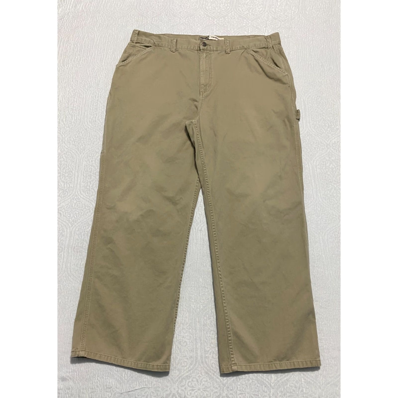 Vintage VINTAGE Guide Series Carpenter Pants Mens 42×30 Beige Straight Baggy Y2K Size US 42 / EU 58 - 2 Thumbnail