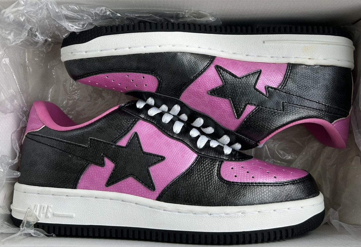 Bape VERY RARE OG 2004 A BATHING APE X UNKLE BLACK/PINK BAPESTA Size US 10 / EU 43 - 11 Thumbnail