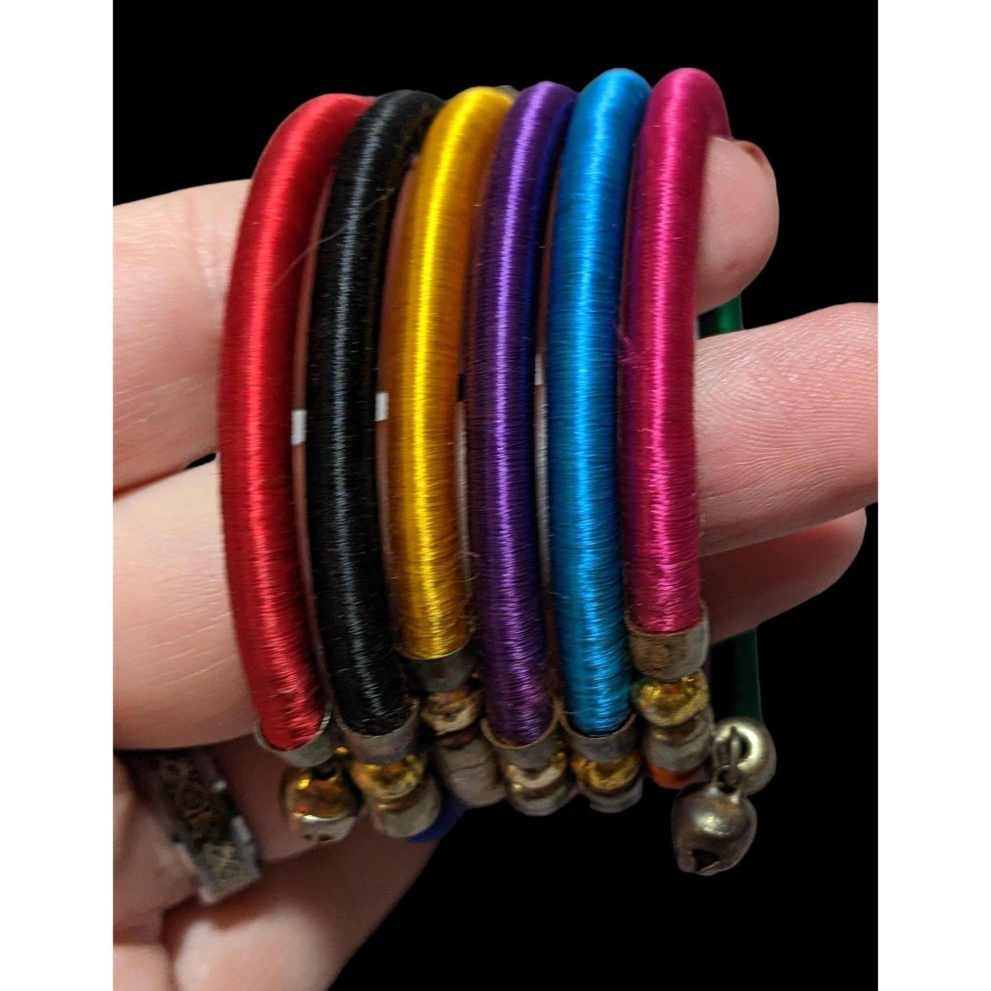 Other Rainbow Silk Thread Coil Bracelet Size ONE SIZE - 4 Thumbnail
