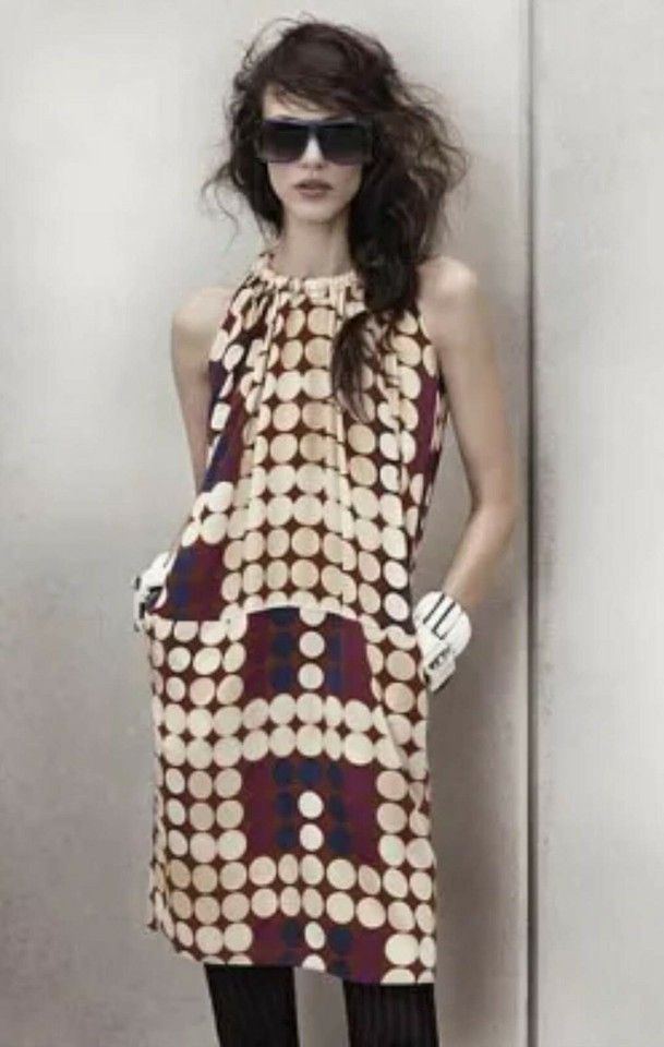 Marni MARNI At H&M Dress Silk Polka Dot Size US 6 EU 36 Size S / US 4 / IT 40 - 1 Thumbnail