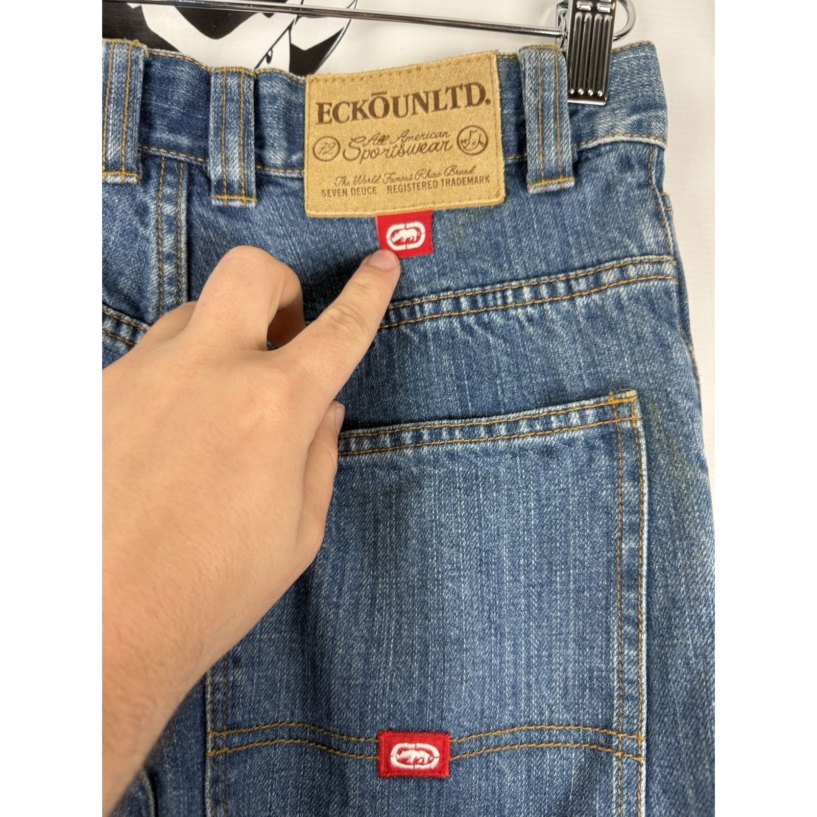 Ecko Unltd. Ecko Unltd Denim Foundry Jeans Size 12 Samples Patch Size 26" / US 2 / IT 38 - 5 Thumbnail