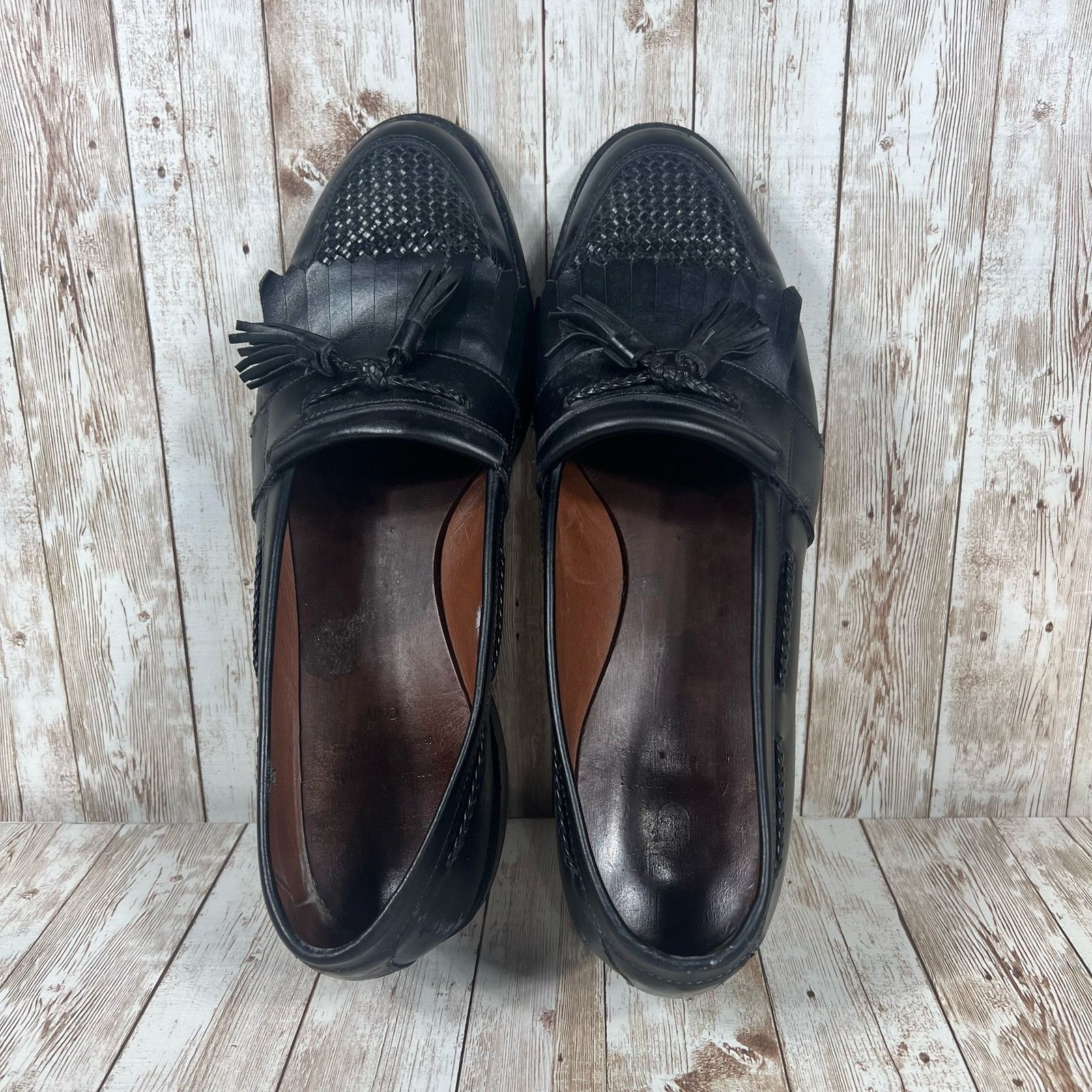 Allen Edmonds Allen Edmonds Sz 13 D Black Leather Men's Dress Shoes Size US 13 / EU 46 - 5 Thumbnail