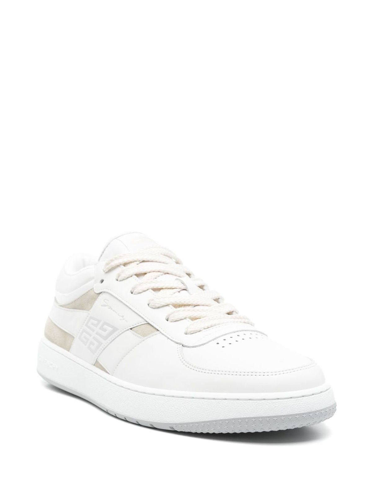 Givenchy o1w1db10326 G Move Low Top Lace Up Sneakers in White/Beige Size US 6 / EU 39 - 2 Thumbnail