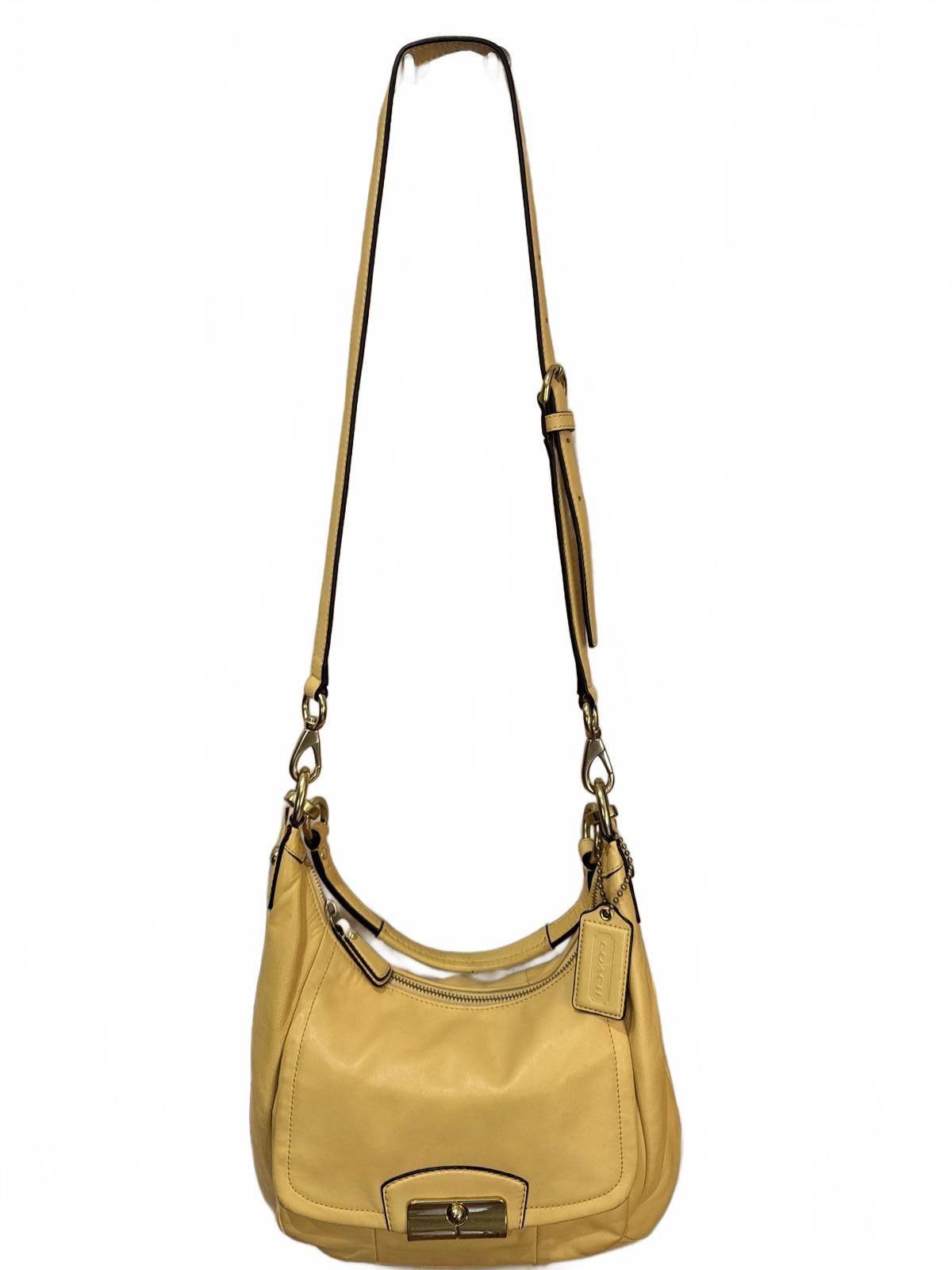 Coach Coach Yellow Leather Shoulder Bag Size ONE SIZE - 3 Thumbnail