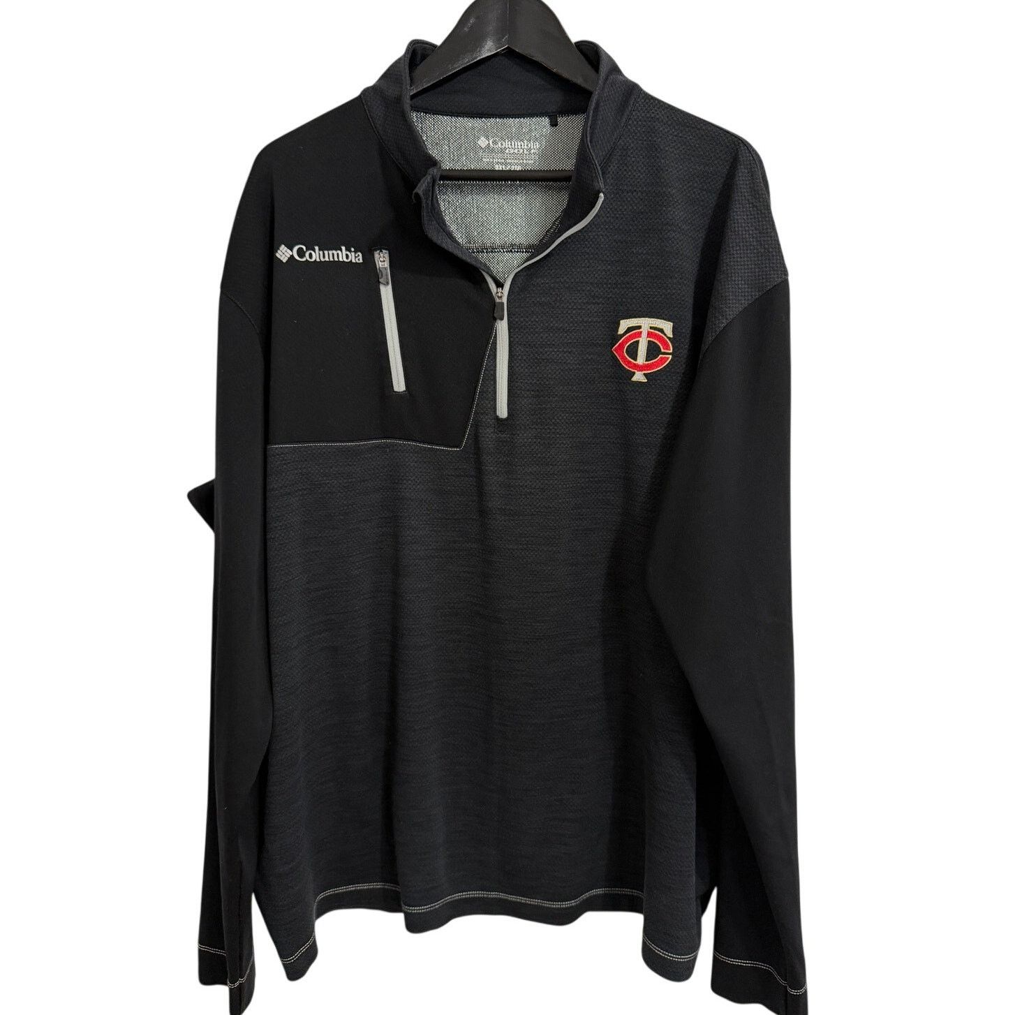 Columbia Minnesota Twins Black Columbia 1/4-Zip Pullover Size XXL Size US XXL / EU 58 / 5 - 1 Thumbnail