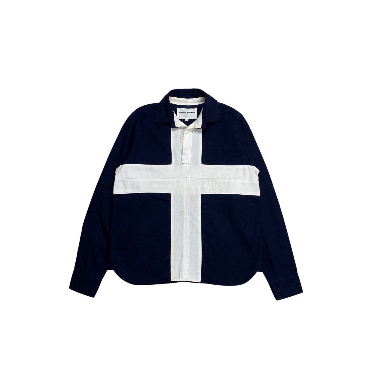General Research General Research Cross Rugby Polo shirt Longsleeve 1999 Navy Size US S / EU 44-46 / 1 - 7 Thumbnail