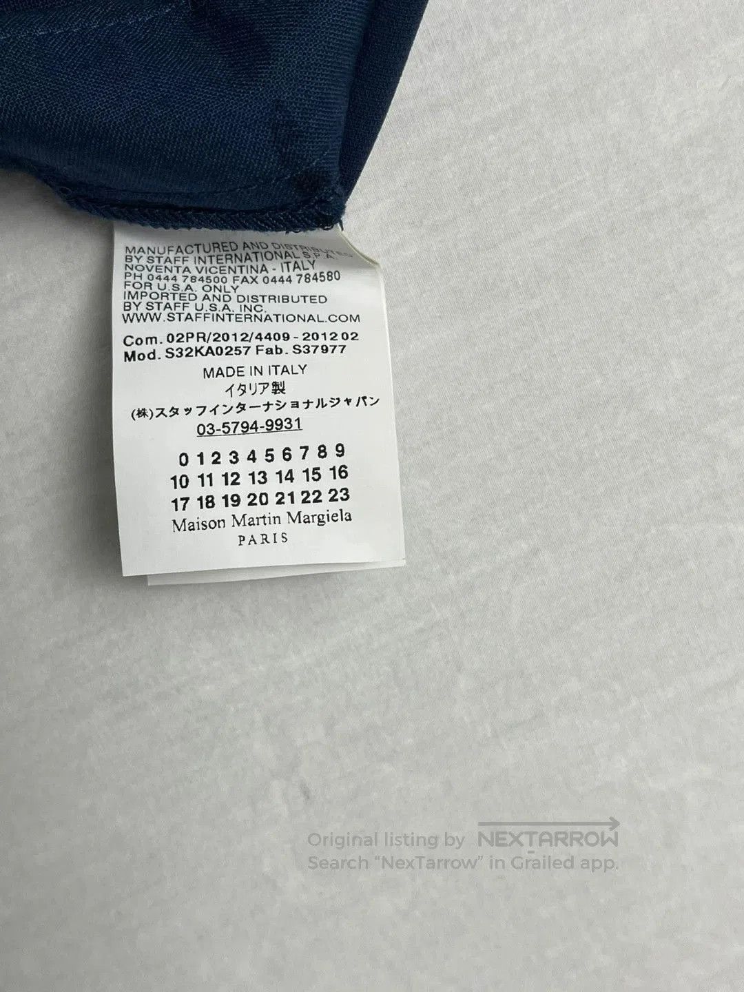 MM6 Maison Martin Margiela Belted Navy Trousers. Size 41" - 8 Thumbnail