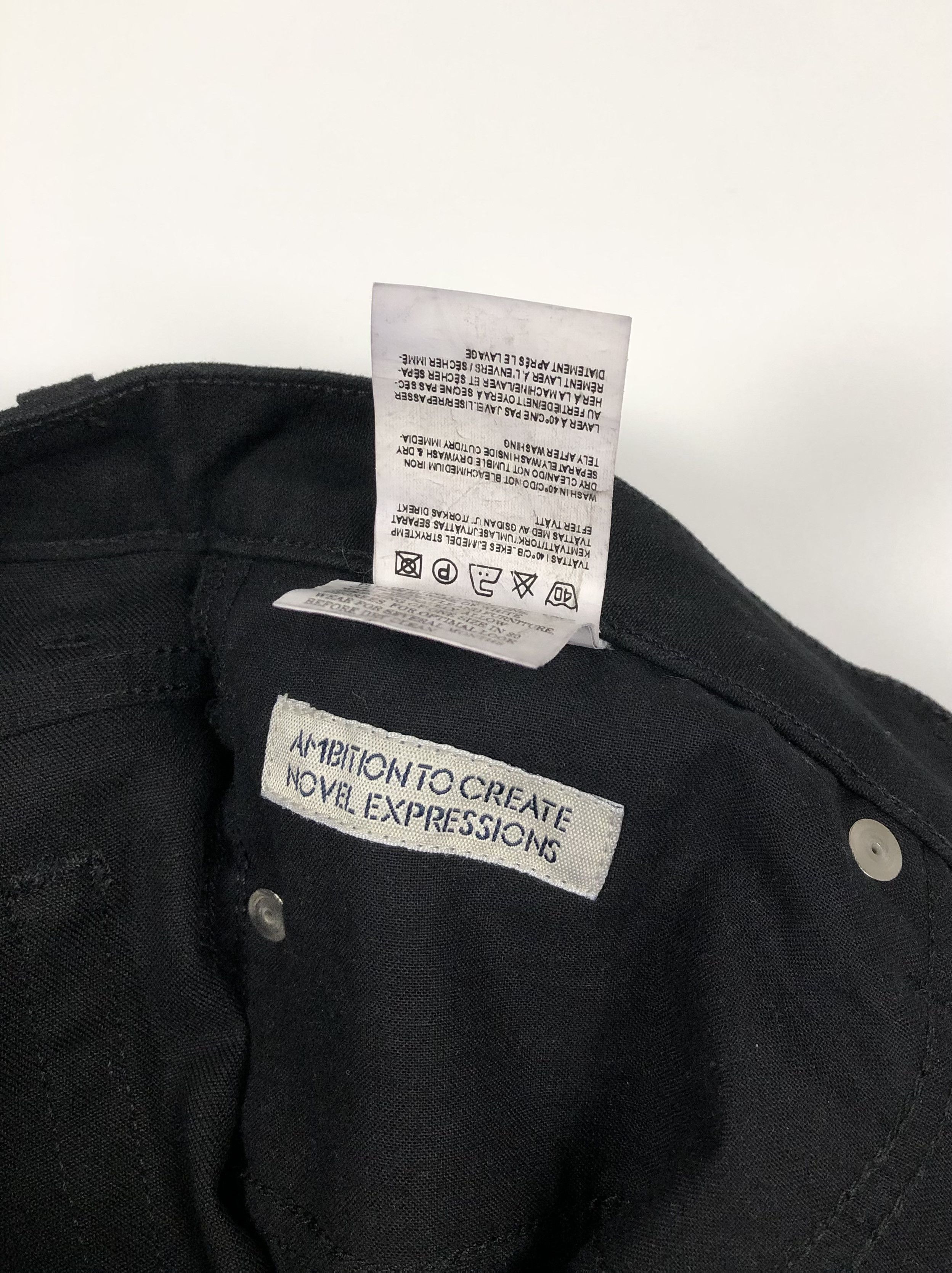 Acne Studios Acne Jeans Hep Black Stretch Stockholm Sweden Suede Size 29" - 10 Thumbnail