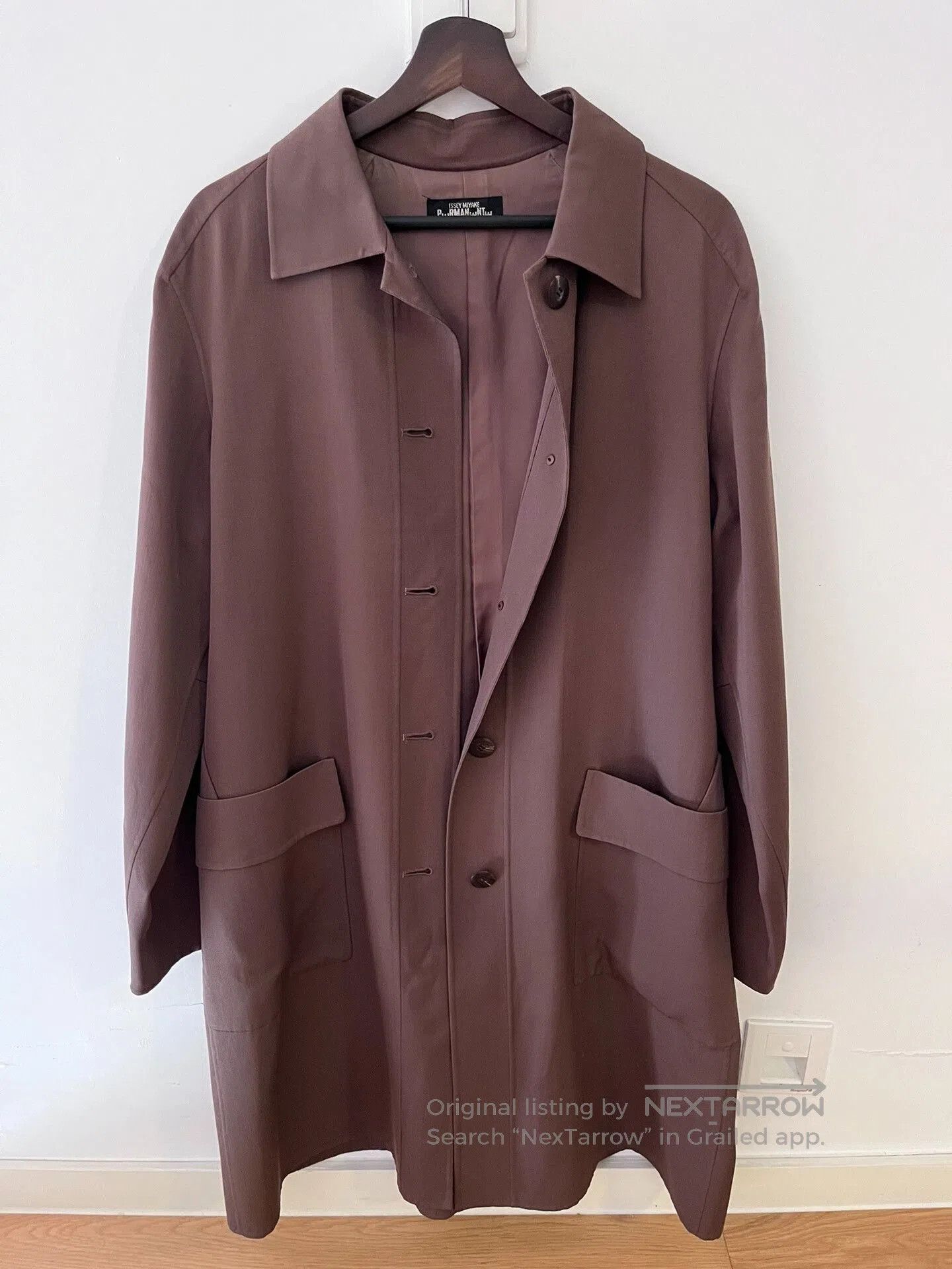 Issey Miyake Issey Miyake 90s Brown Trenchcoat. Size US M / EU 48-50 / 2 - 1 Thumbnail