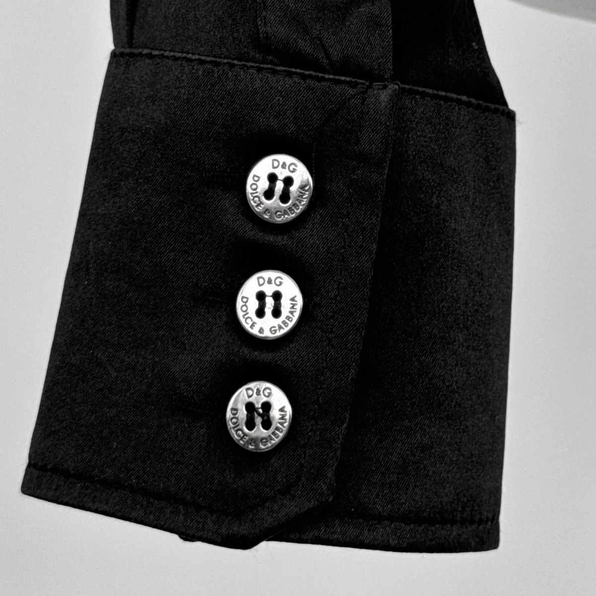 Dolce & Gabbana Dolce & Gabbana Black Corset-Style Shirt with Bra Insert Size M / US 6-8 / IT 42-44 - 3 Thumbnail