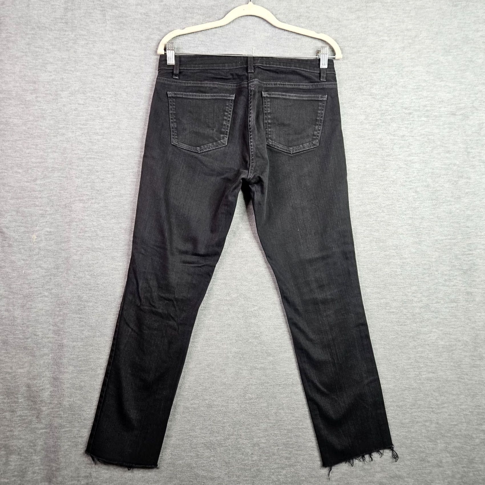 Eileen Fisher Eileen Fisher Jeans Black 8 Regular Fit 5-Pocket Denim Cotton Spandex Button Vintage No Size 30" / US 8 / IT 44 - 2 Thumbnail
