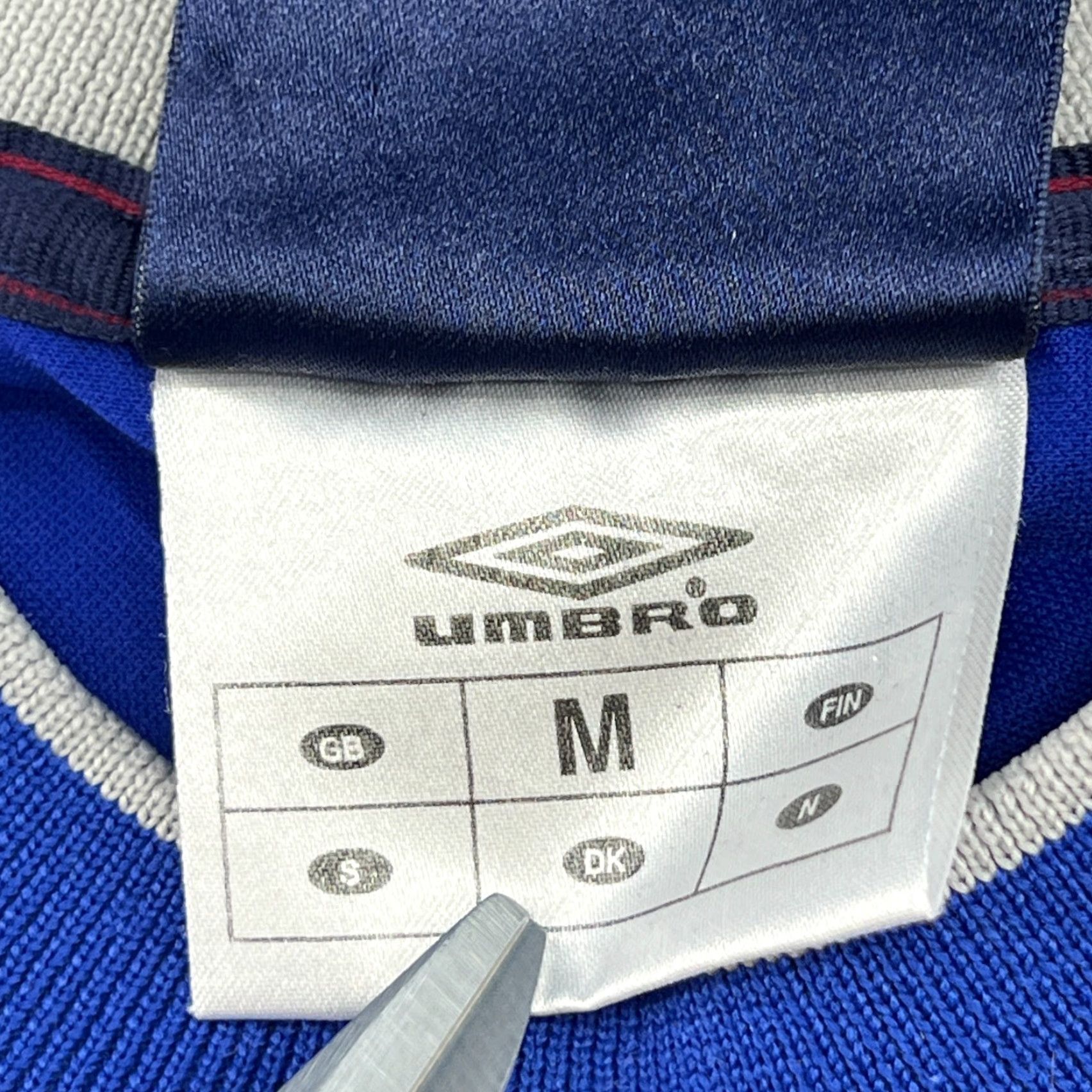 Umbro VINTAGE Umbro Football Jersey Mens 90s Norway Medium Blue Short Sleeve Pullover T-Shirt Moisture Wicking Quick Dry Athletic Football Federation Size US L / EU 52-54 / 3 - 6 Thumbnail