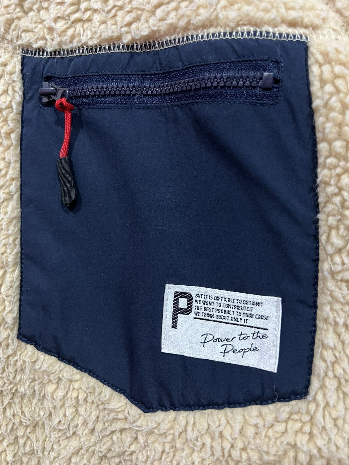 Japanese Brand 🔥 POWER TO THE PEOPLE PTTP DEEP PILE FLEECE JACKET - M Size US M / EU 48-50 / 2 - 5 Thumbnail