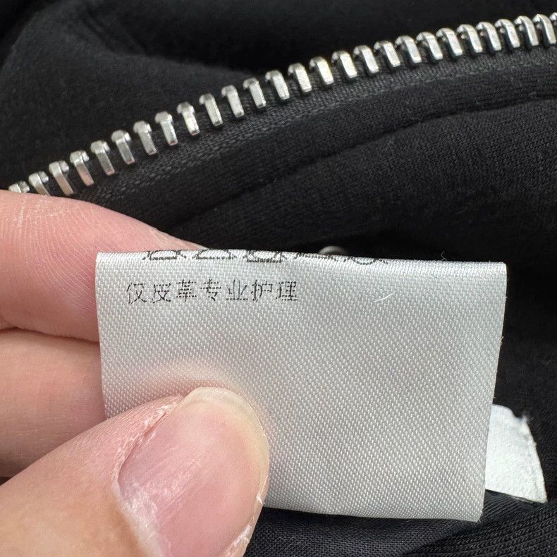 Givenchy Givenchy Black Space Cotton and Leather Sleeve Zip-up Jack Size US XL / EU 56 / 4 - 4 Thumbnail