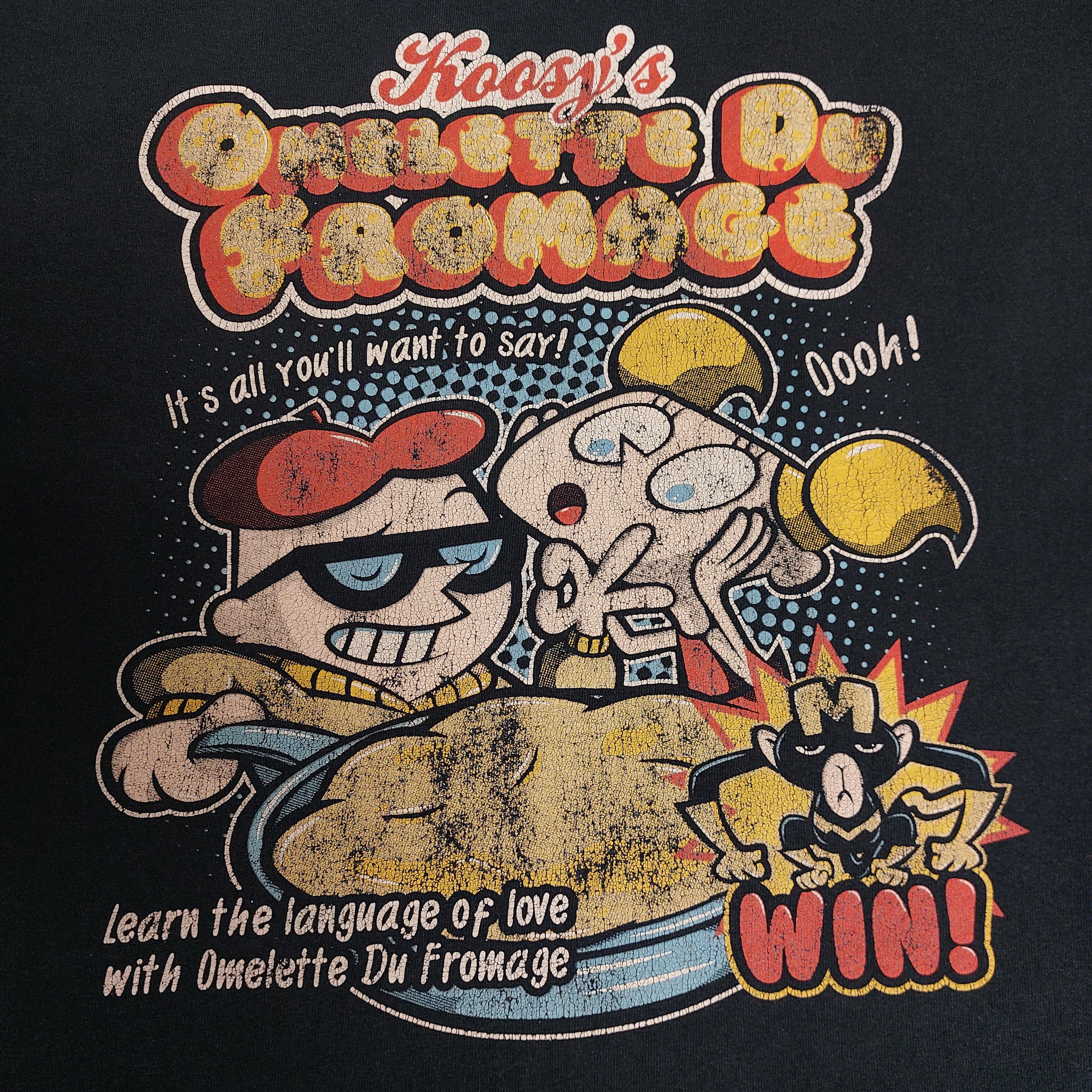 Vintage Dexter Omlette Du Fromage vintage Cartoon Network t-shirt Size US XXL / EU 58 / 5 - 1 Thumbnail