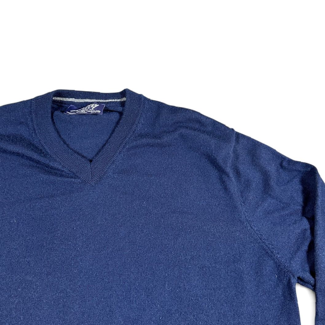 Vintage VINTAGE Jeremy Argyle Sweater Adult XL Blue Merino Wool Knit V-Neck Pullover Men’s Wool XC Size US L / EU 52-54 / 3 - 2 Thumbnail