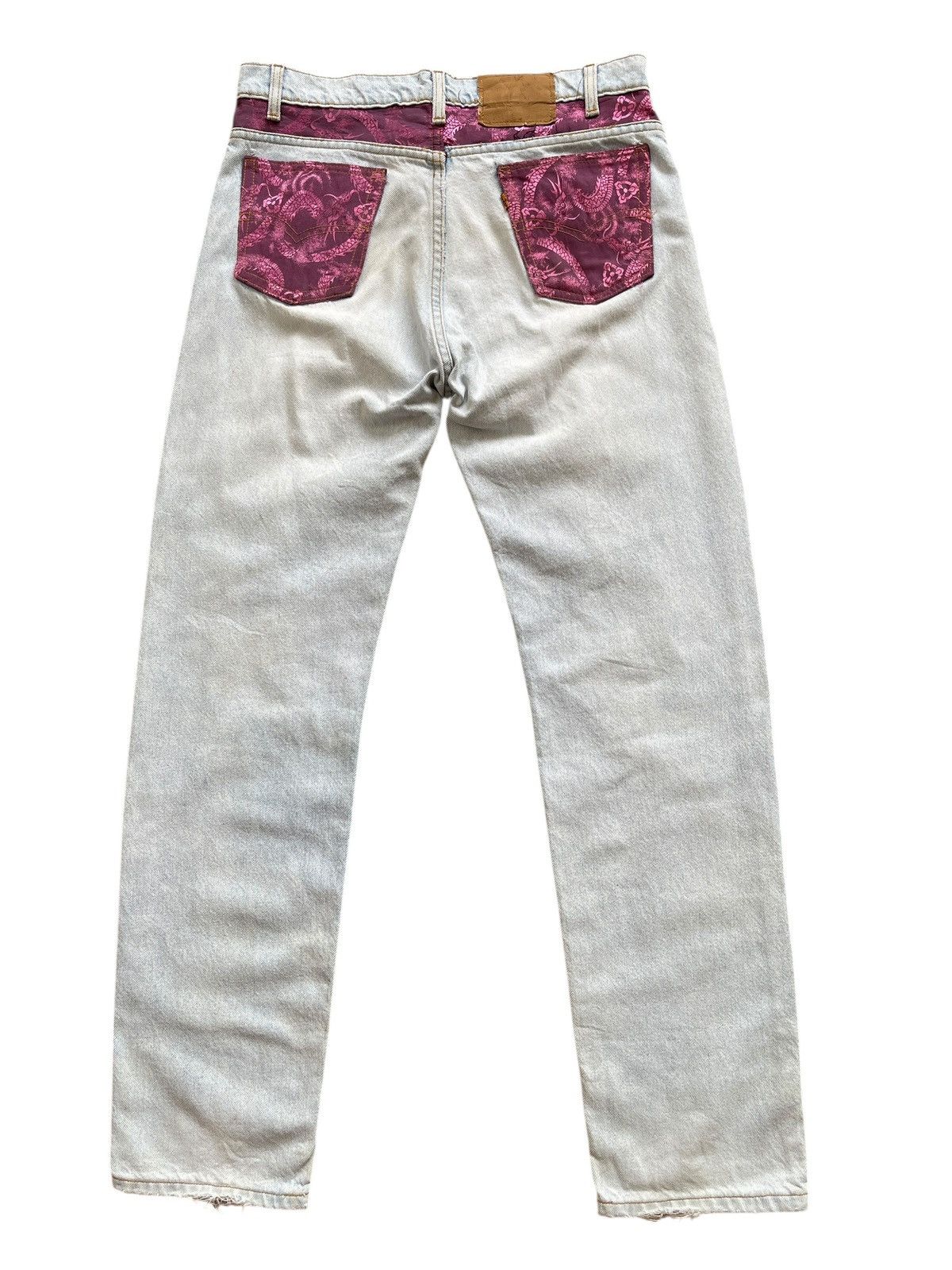 Levi's Vintage Clothing Vintage Levis 1 of 1 Reworked Destroyed Denim Size US 33 - 10 Thumbnail
