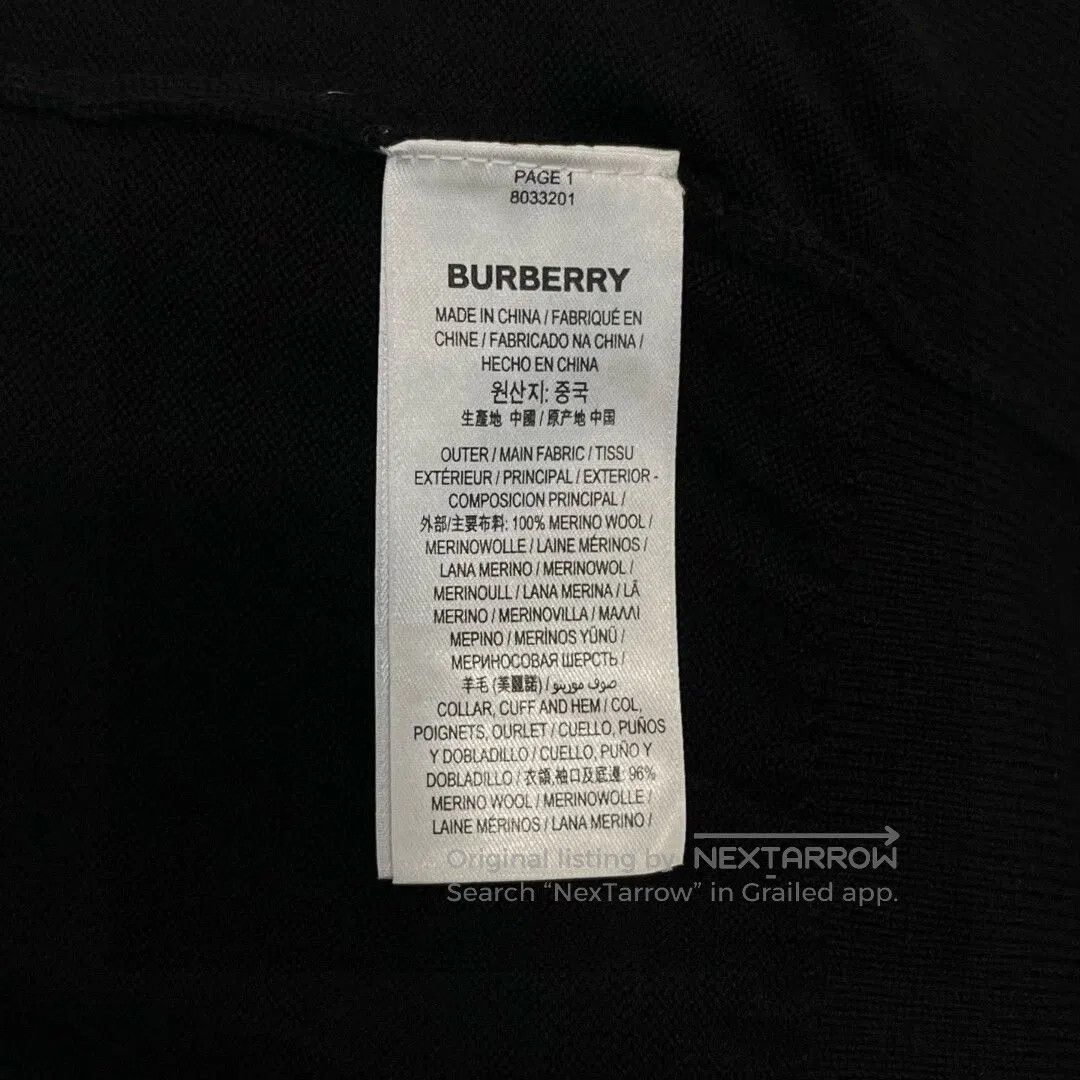 Burberry black knitted sweater by Burberry. Size US M / EU 48-50 / 2 - 6 Thumbnail