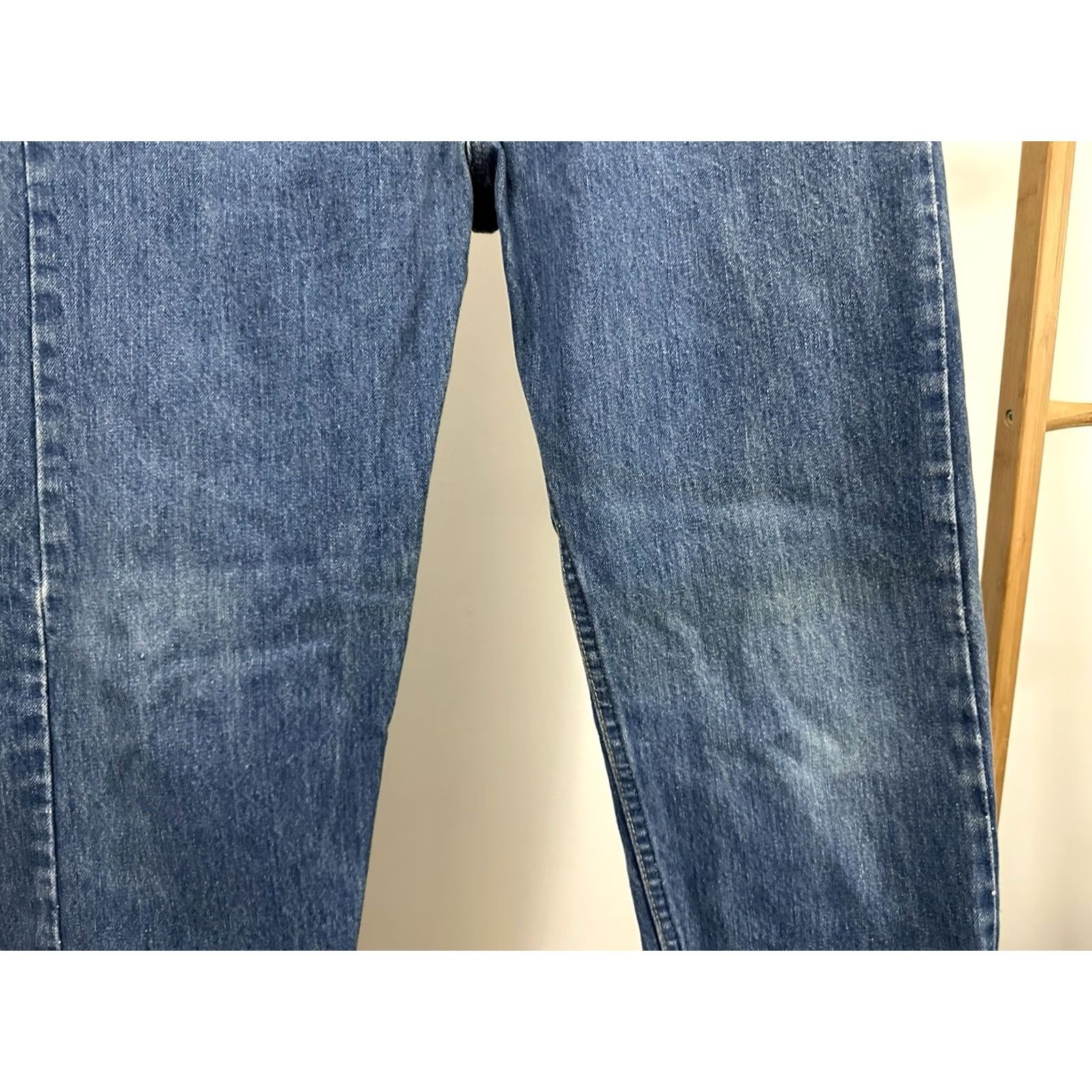 Levi's VTG 80s Levi's 20505 0217 Orange Tab Blue Denim Jeans 32x28 USA Mens Jeans Straight Men 32 Orange Denim Jeans Size US 32 / EU 48 - 7 Thumbnail