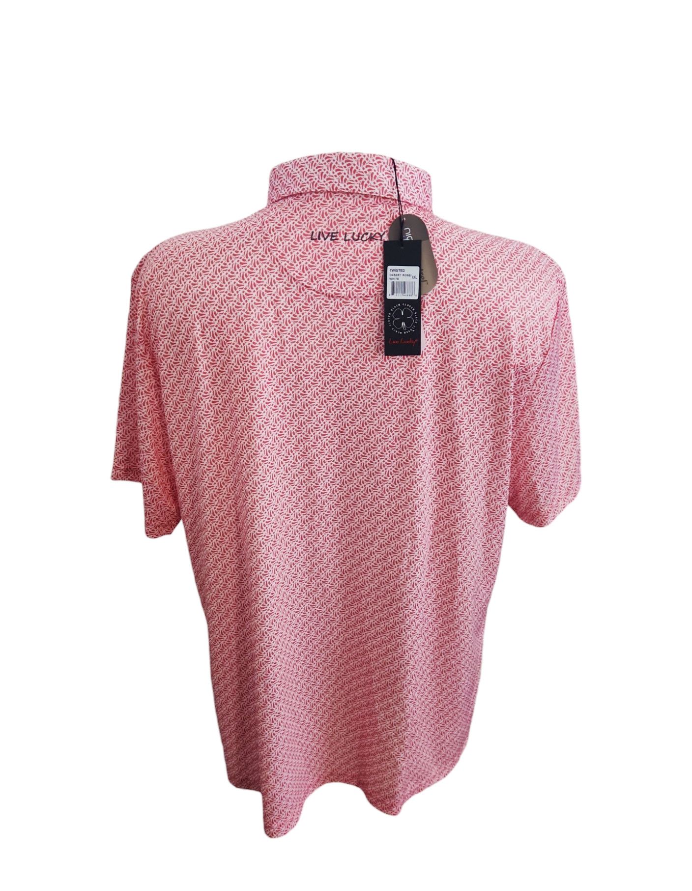 Other Black Clover Twisted Golf Polo Desert Rose White size XXL Size US XXL / EU 58 / 5 - 4 Thumbnail