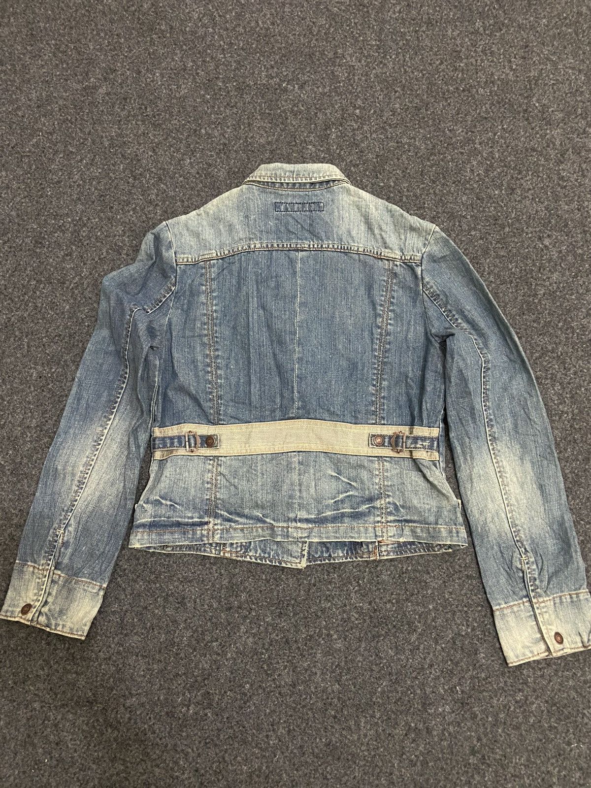 Le Grande Bleu (L.G.B.) × Vintage vintage Y2K camel road denim women jacket Size L / US 10 / IT 46 - 6 Thumbnail