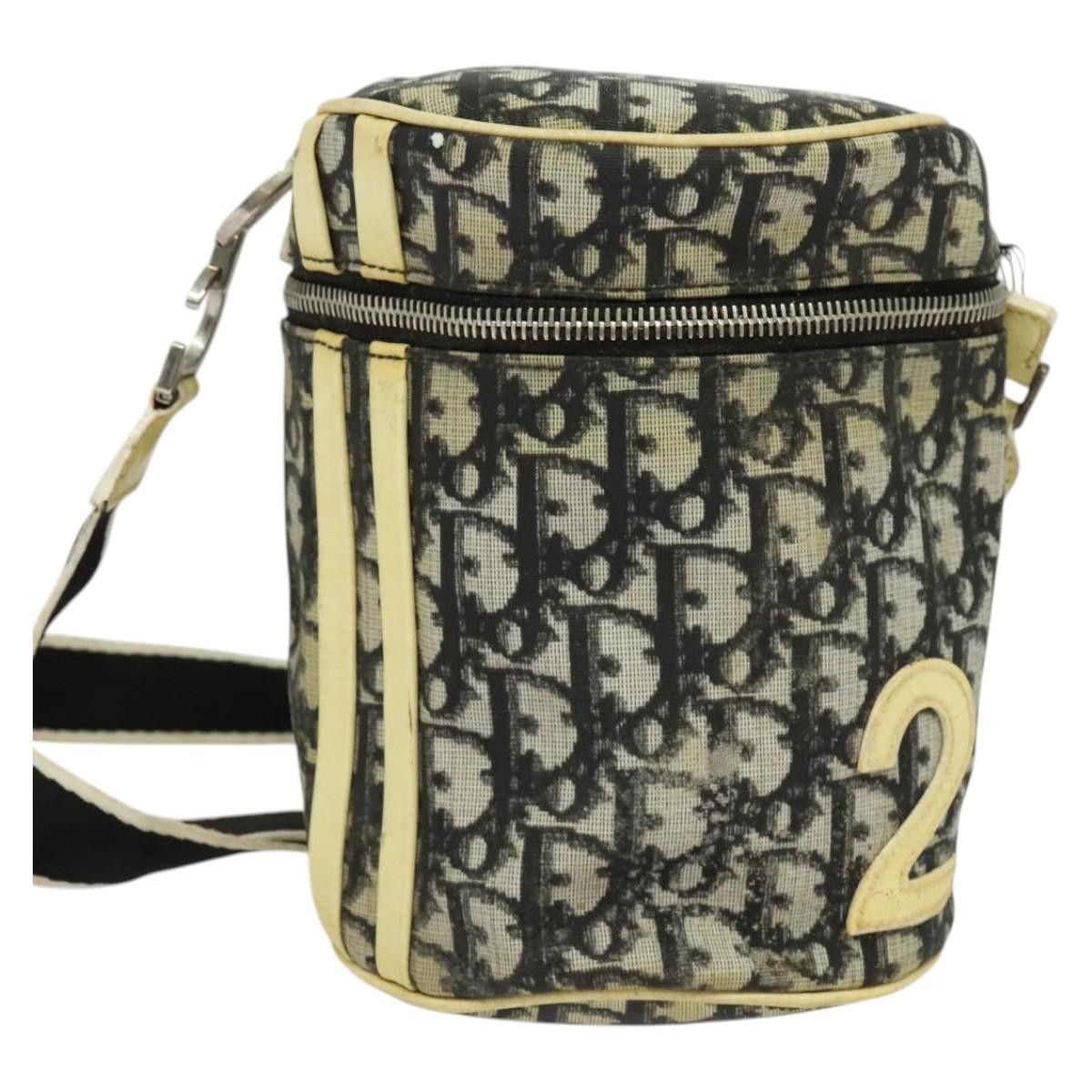 Dior DIOR Trotter Canvas Shoulder Bag Black Silver Size ONE SIZE - 2 Thumbnail