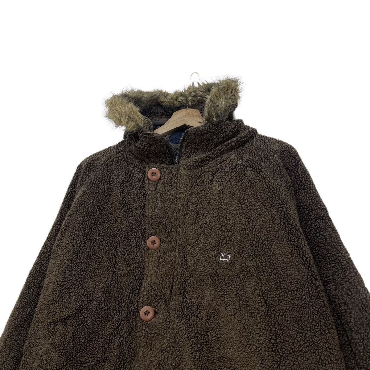 Vintage × Woolrich Woolen Mills Vintage Woolrich Deep Pile Hooded Jacket Size US M / EU 48-50 / 2 - 4 Thumbnail