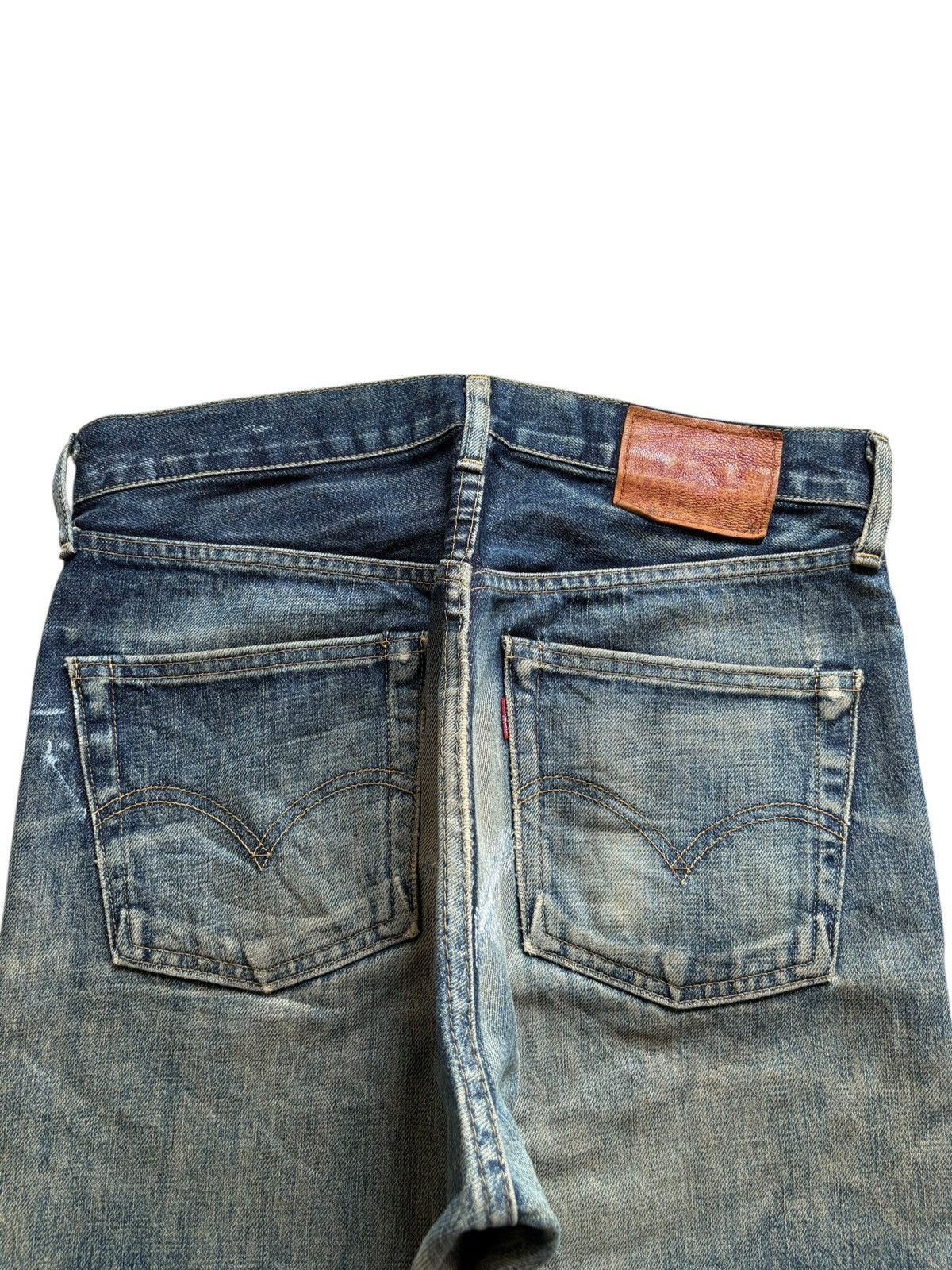 Levi's Vintage 80s Levis 503B Big E Selvedge Ripped Baggy Jeans Size US 30 / EU 46 - 9 Thumbnail