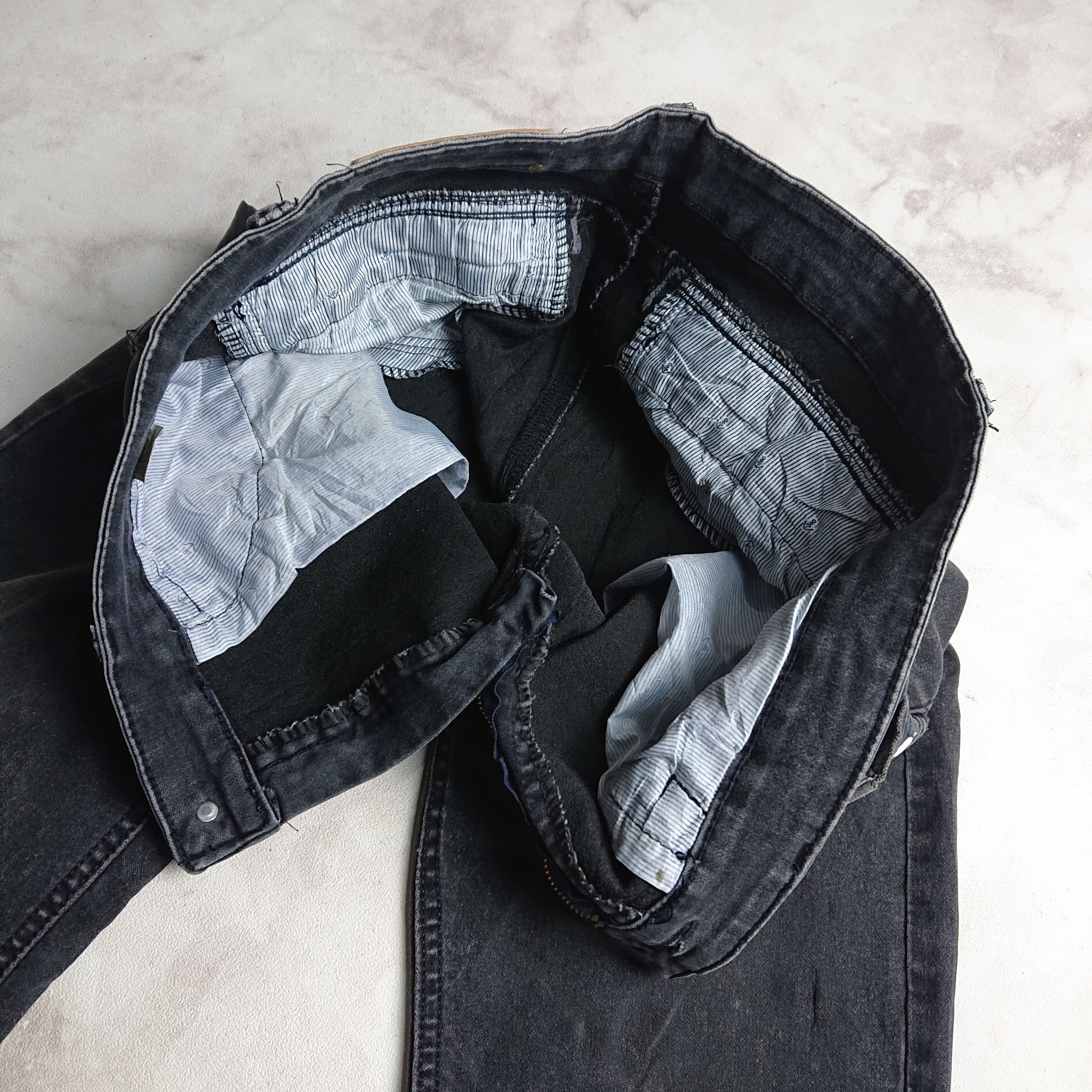Japanese Brand × Vintage Xinyu Stretch Skull Jeans Size US 33 - 5 Thumbnail