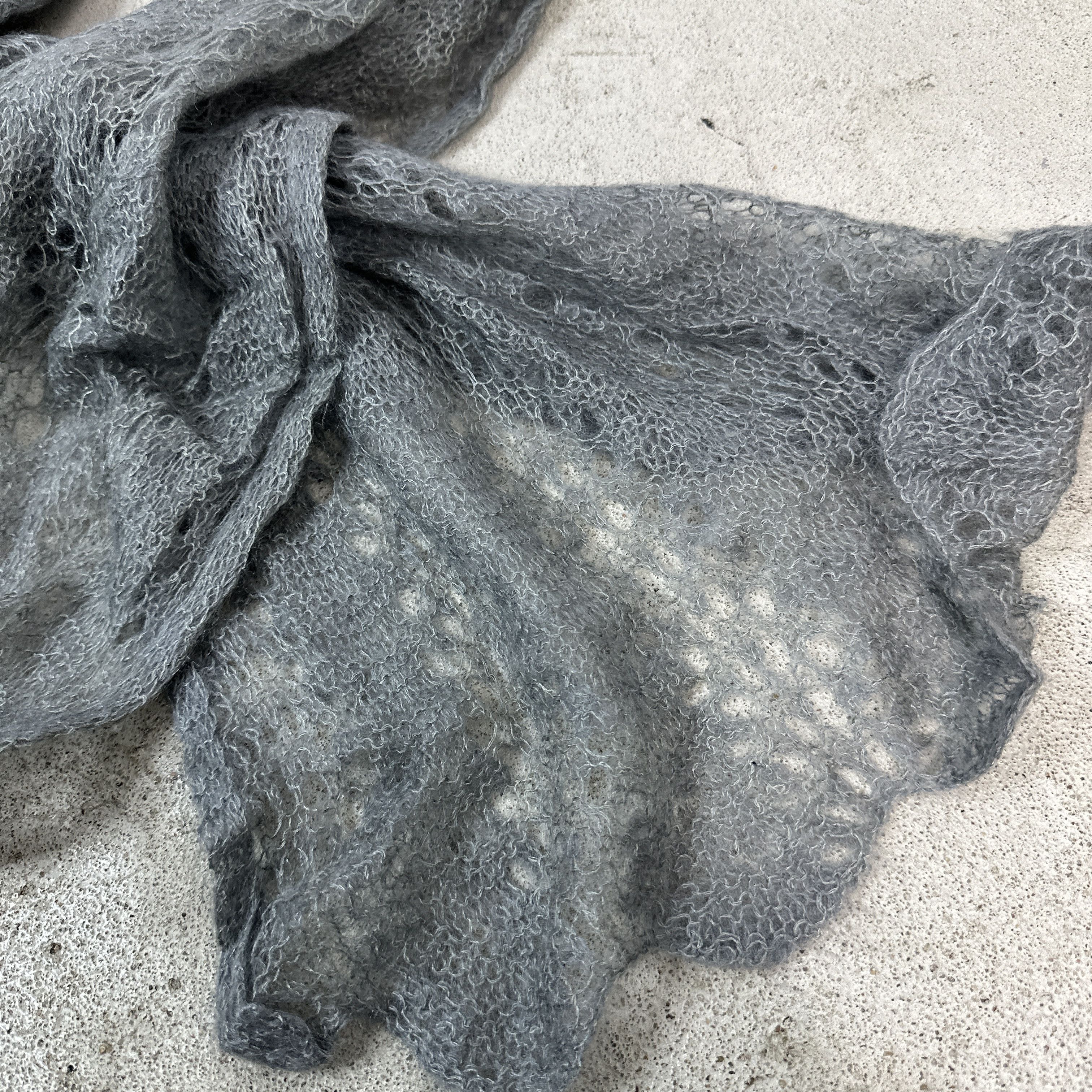 Vintage Shawl / Scarf Knitted 00s Size ONE SIZE - 4 Thumbnail
