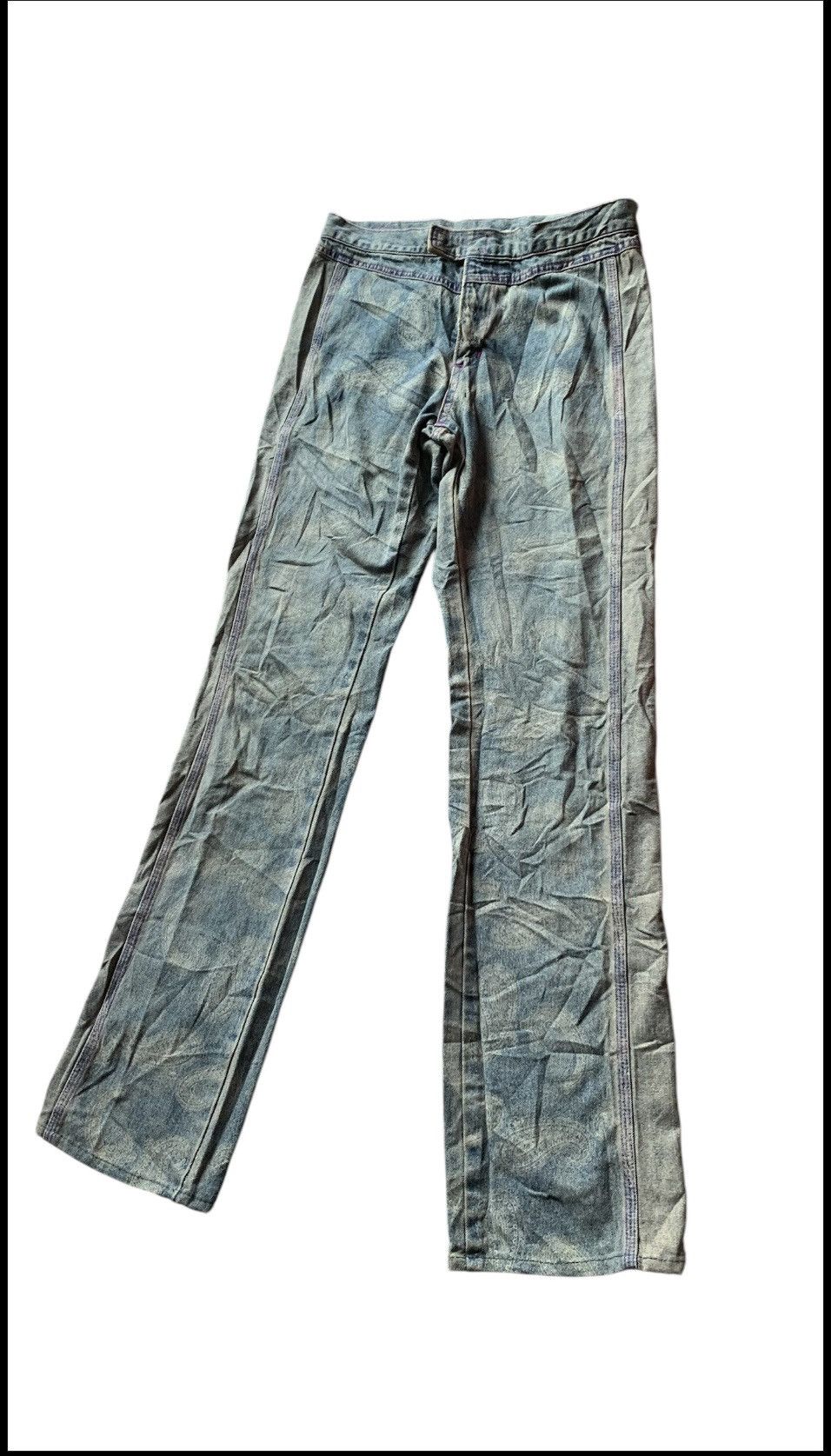 Japanese Brand VINTAGE Japan Nuve Bushpant flare denim Size 26" / US 2 / IT 38 - 10 Thumbnail