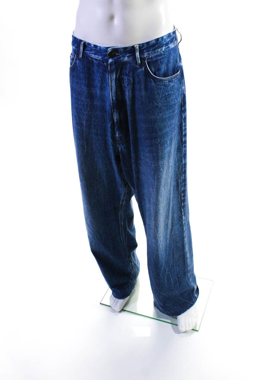 image of Balenciaga Trompe-L'œil Sweatpants in Blue, Men's (Size 34)