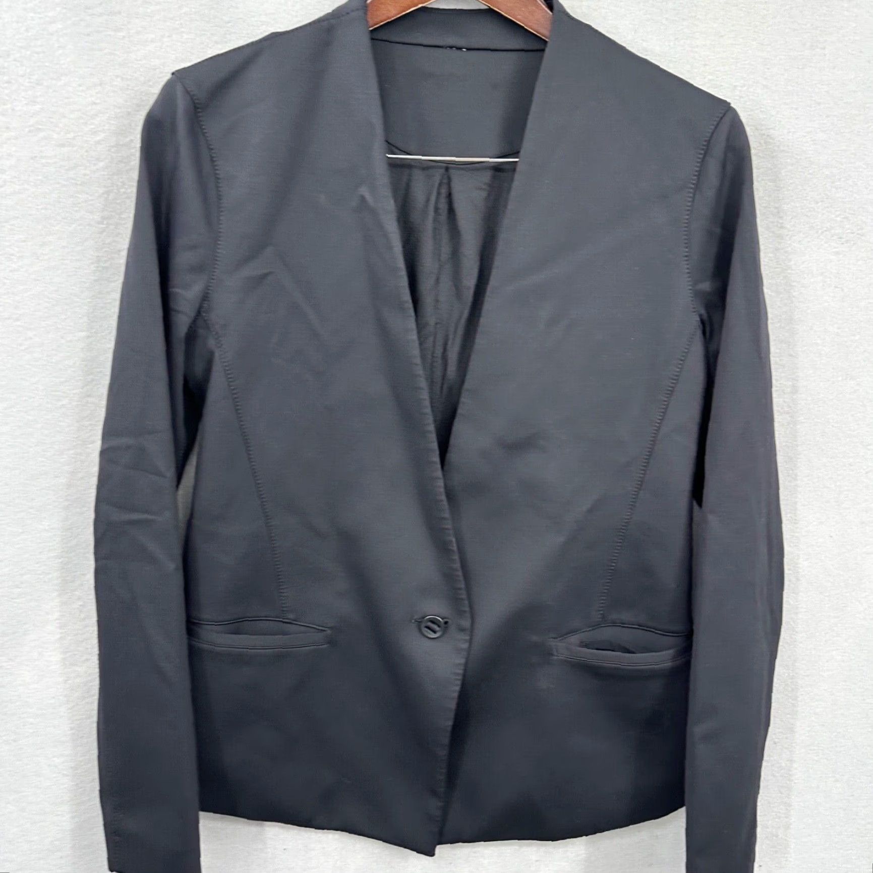 Lululemon Lululemon Power Date Blazer Womens Small One Button Stretch Pockets Black READ Size S / US 4 / IT 40 - 3 Thumbnail