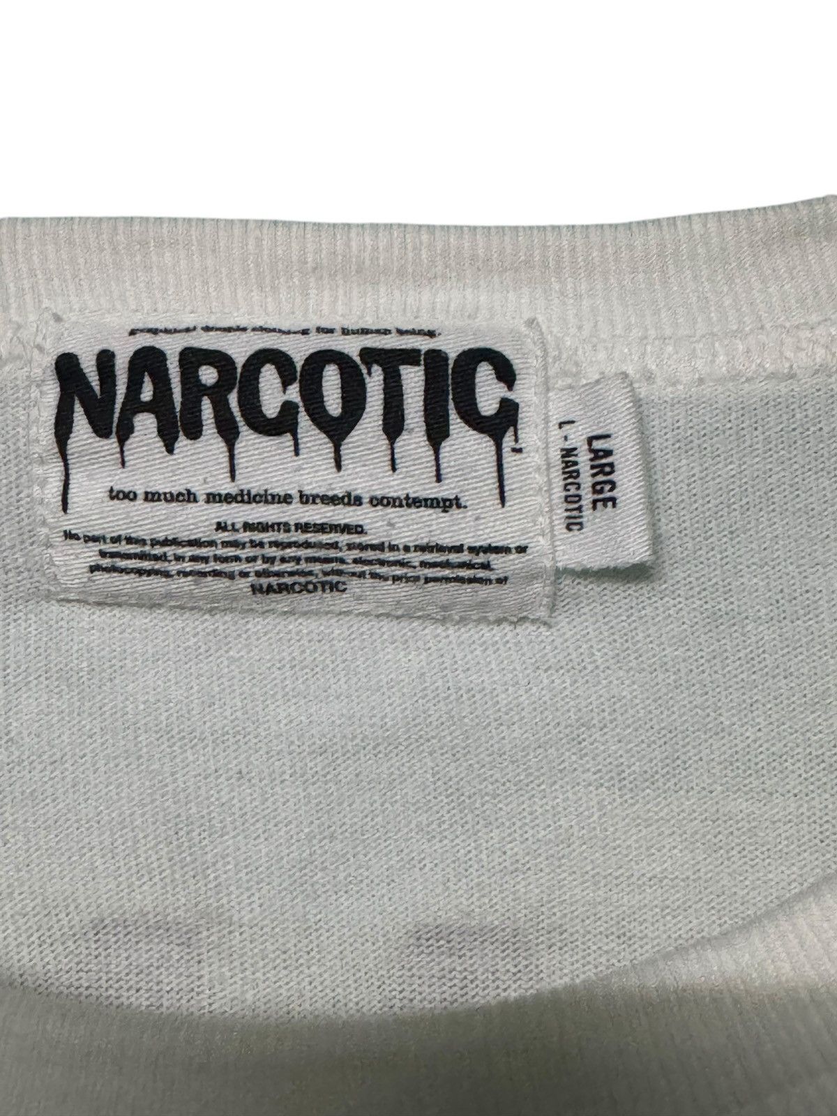 Narcotic GDC Vintage Narcotic Cicantor GDC Japanese Streetwear tee Size US L / EU 52-54 / 3 - 11 Thumbnail