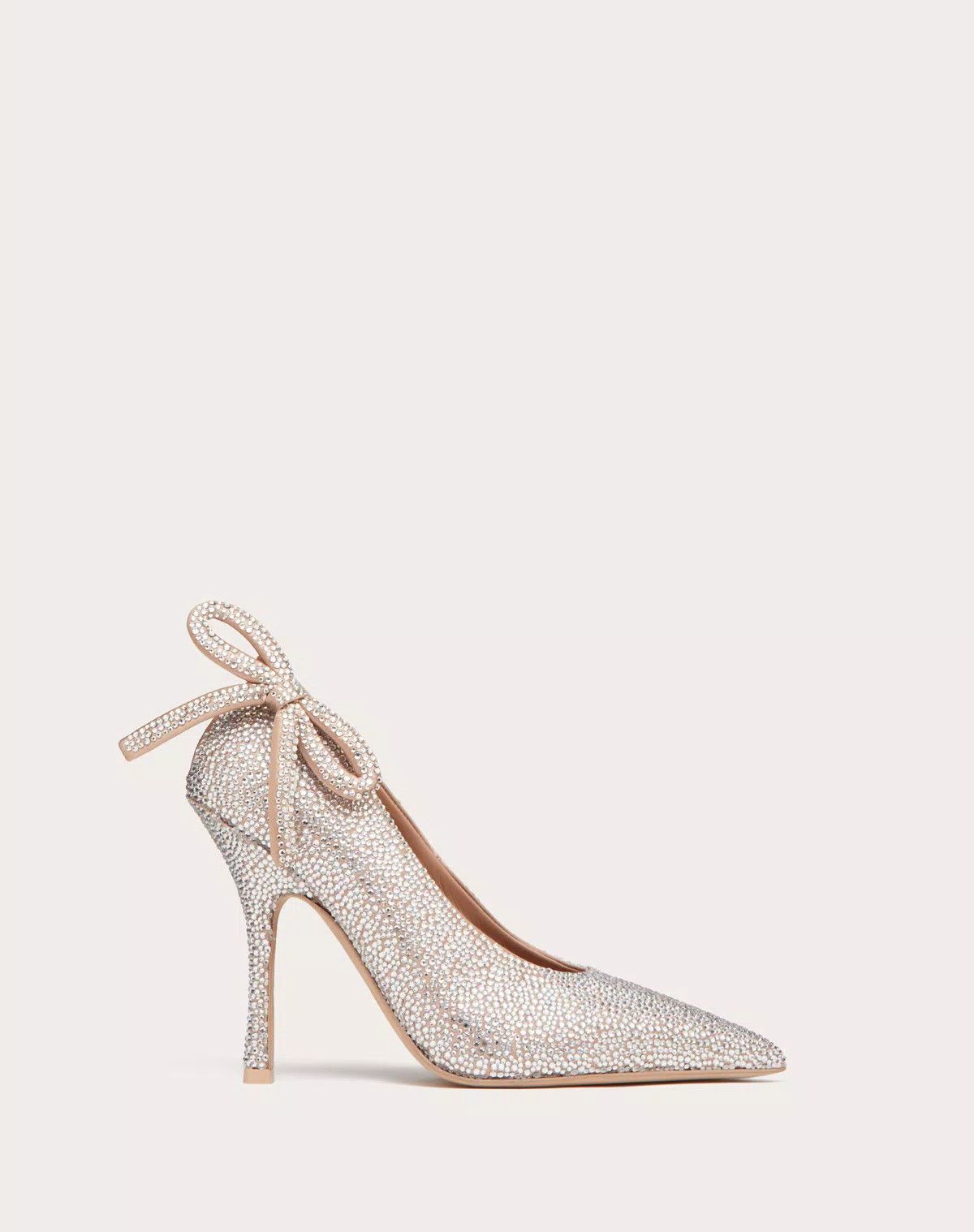 Valentino o1s1wg110426 Nite-Out 110mm Pumps with Crystals in Silver Size US 6.5 / IT 36.5 - 1 Thumbnail
