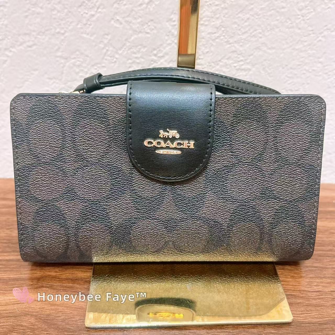 Coach Tech Phone Wallet In Colorblock Signature Canvas C2874 Size ONE SIZE - 2 Thumbnail