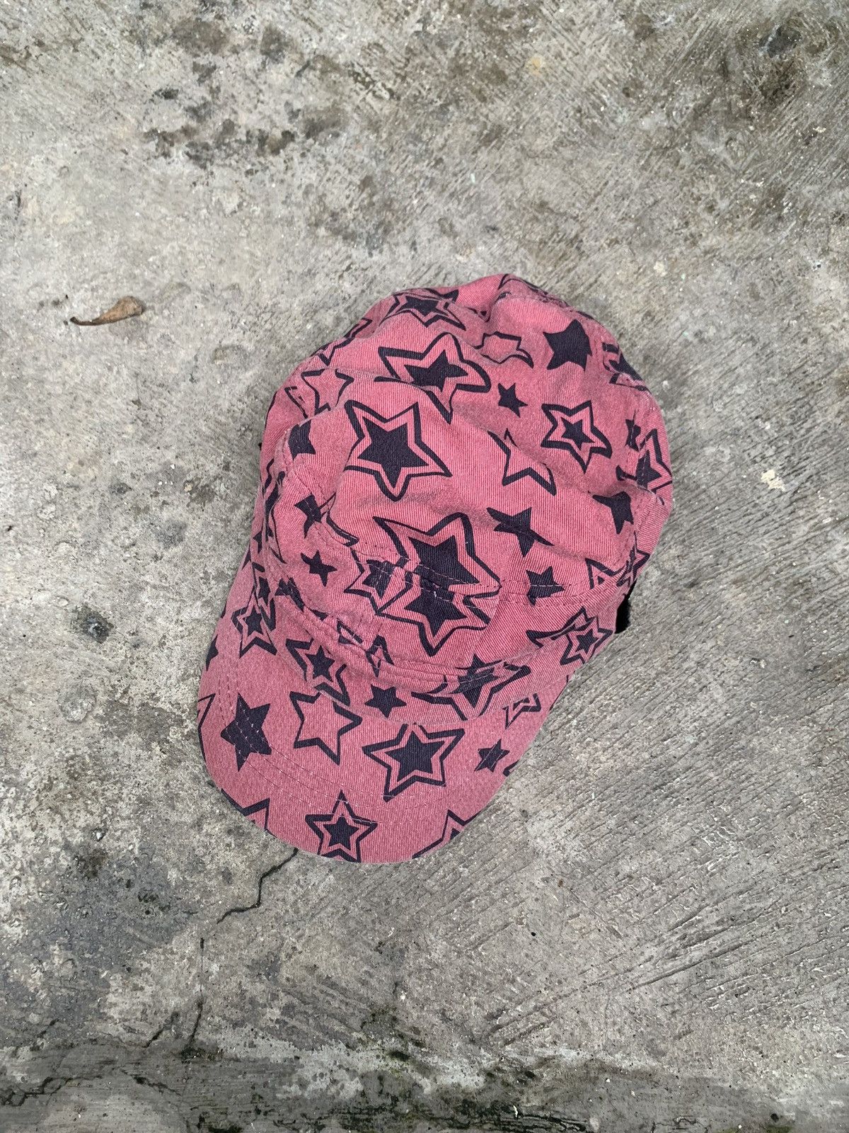 Japanese Brand Pink Star Printed Canvas Ace Cadet Patrol Hat Size ONE SIZE - 5 Thumbnail