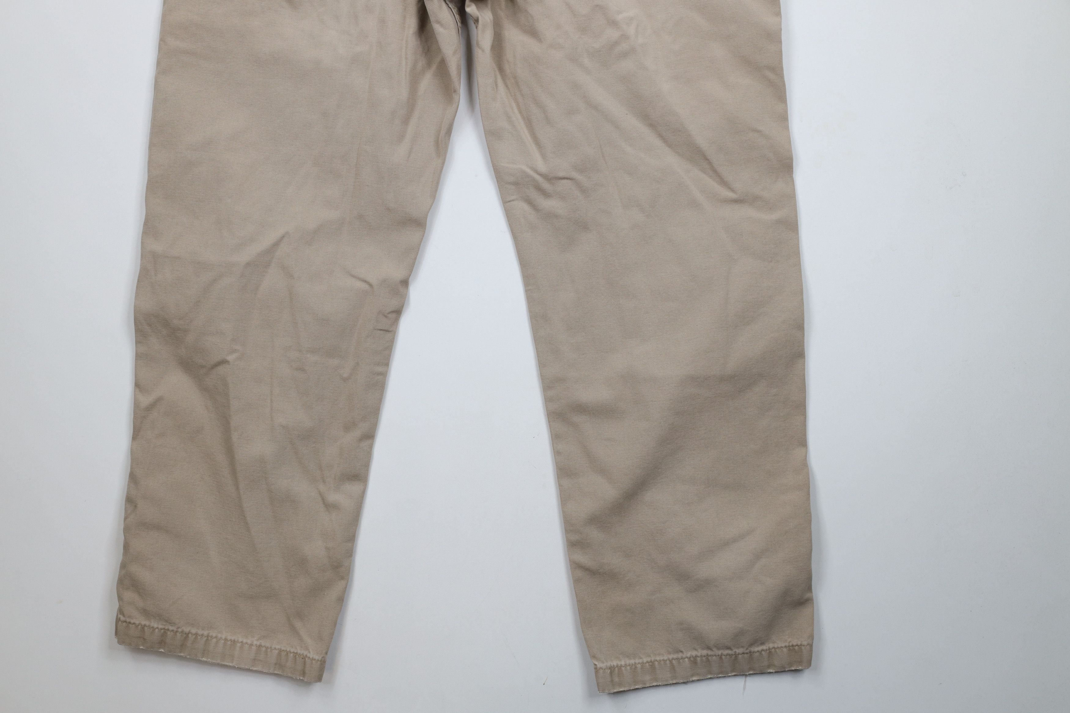 Carhartt × Vintage Vintage Y2K Carhartt Canvas Wide Leg Dungaree Pants Beige Size US 36 / EU 52 - 14 Thumbnail
