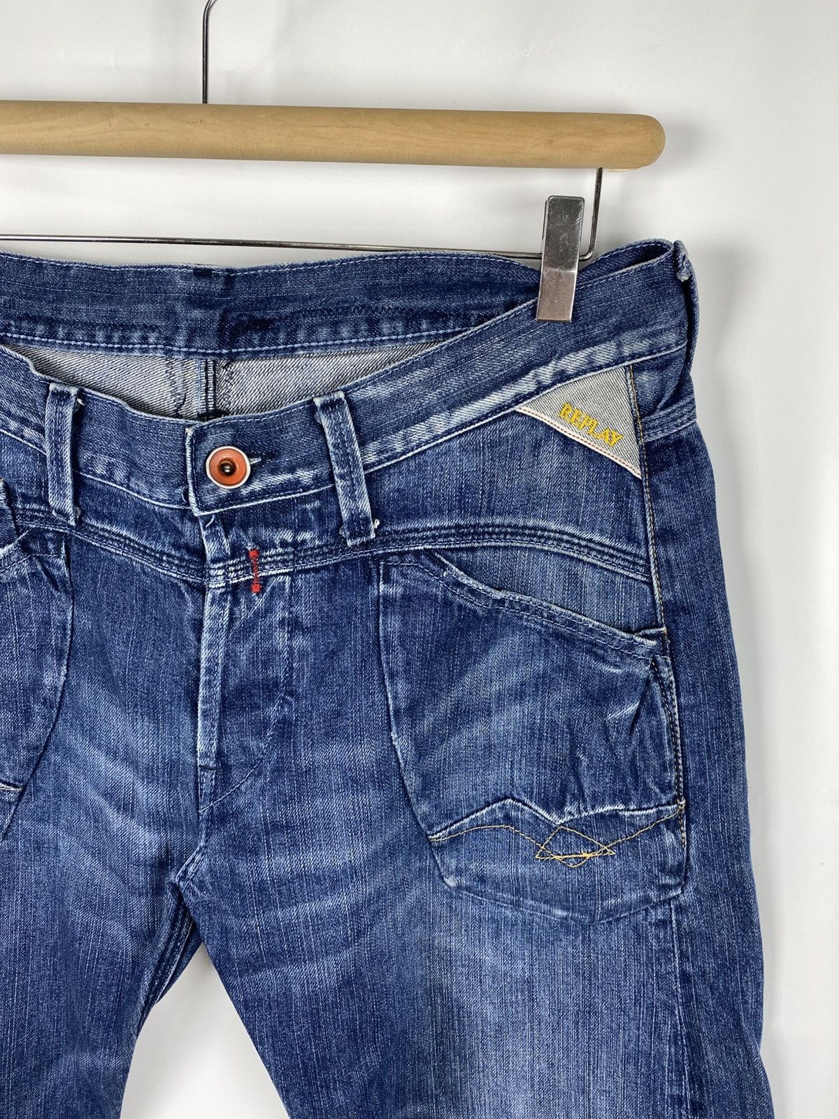 Replay Replay Blue Jeans Vintage Stright Denim size 34 x 32 Size US 33 - 3 Thumbnail