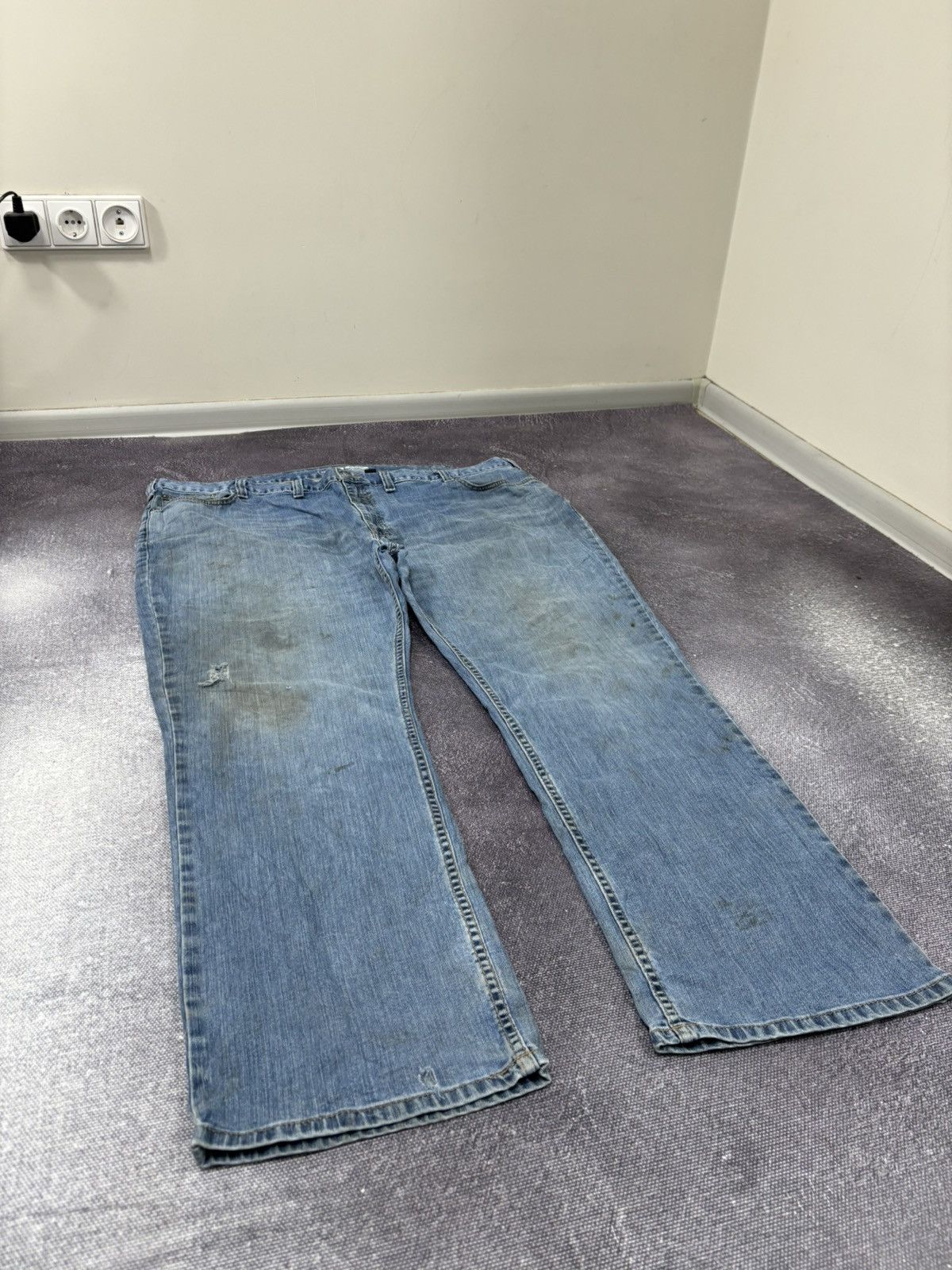 Carhartt Vintage Carhartt Y2K Distressed Denim Hype Skate Baggy Jeans Size US 44 / EU 60 - 9 Thumbnail