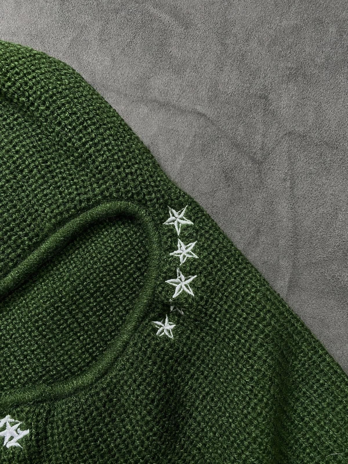 Corteiz Corteiz 5 Starz Baby Green Knit Bally Balaclava Ski Mask Size ONE SIZE - 3 Thumbnail