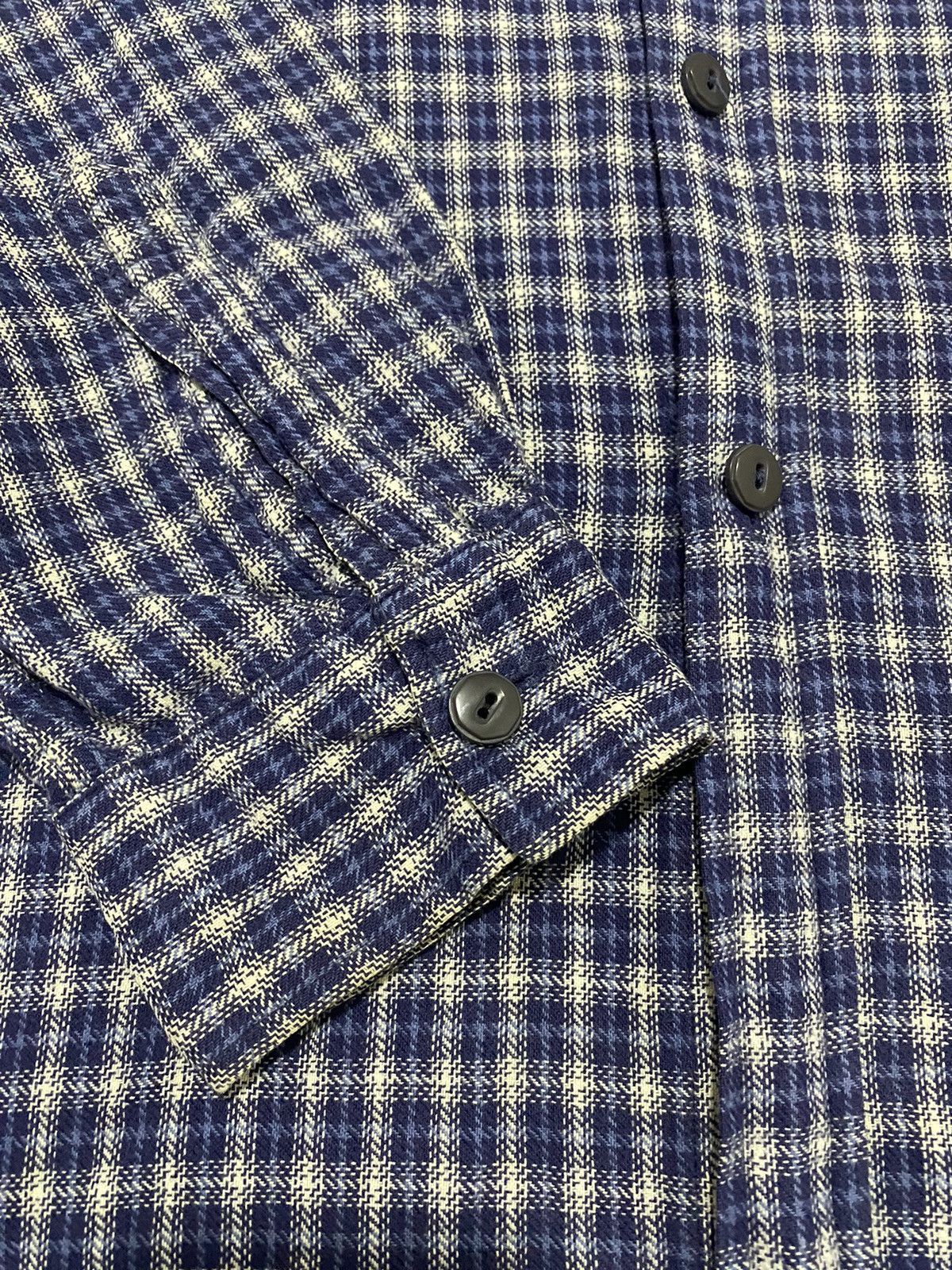 Levi's Vintage 90s Levis Flannel Blue Large size Size US L / EU 52-54 / 3 - 8 Thumbnail