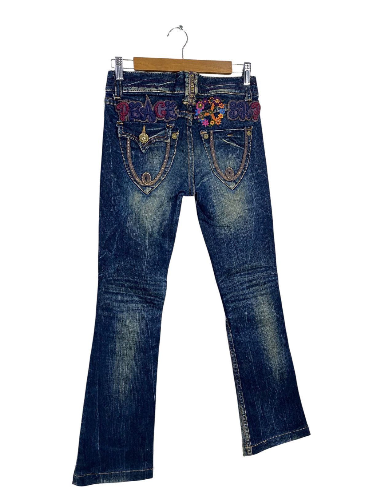 Seditionaries Japanase brand red peppers flared denim very rare Size US 26 / EU 42 - 4 Thumbnail