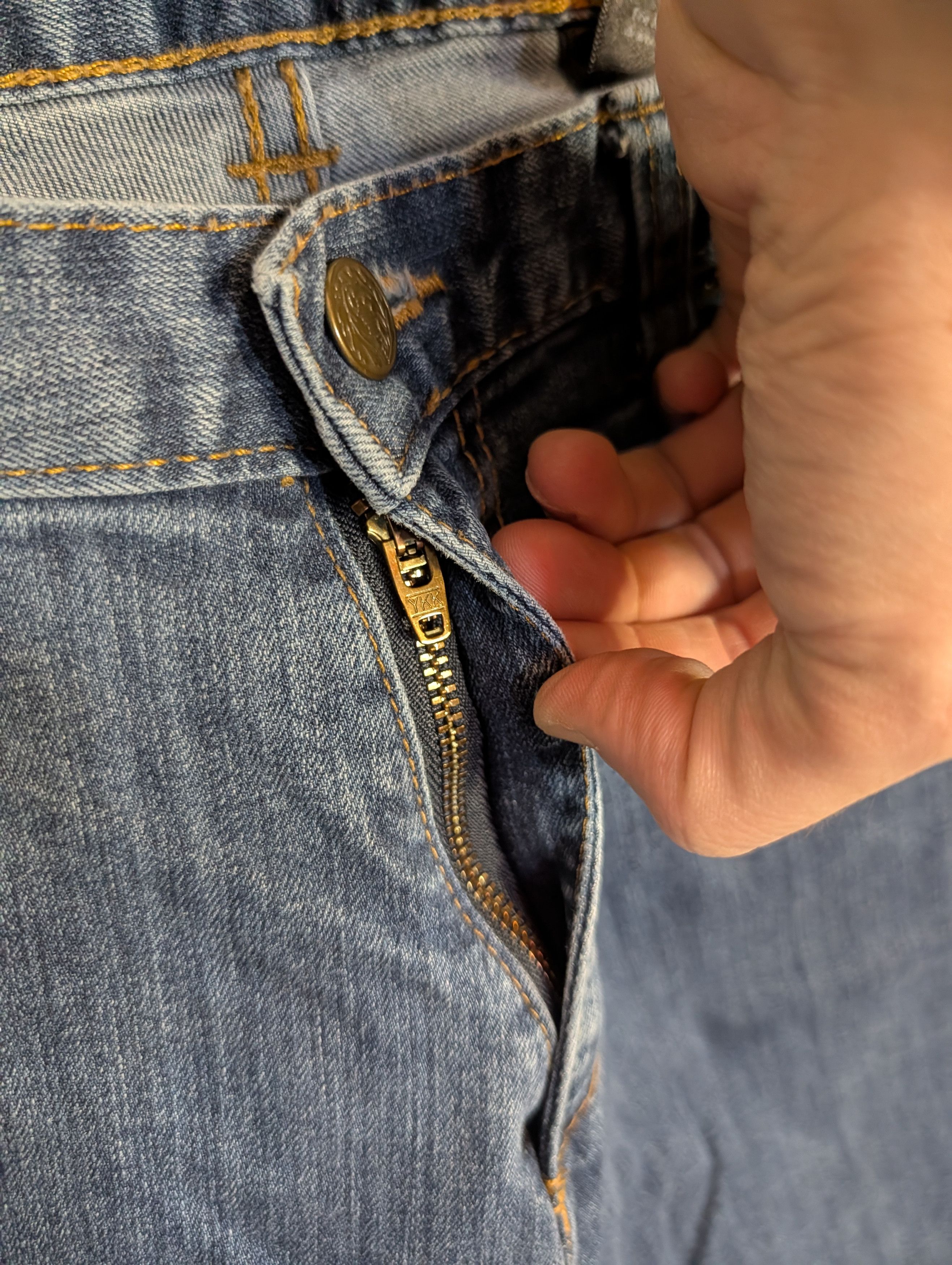American Edition DEARBORN DENIM Blue MiUSA Slim Straight Jeans Size US 34 / EU 50 - 4 Thumbnail