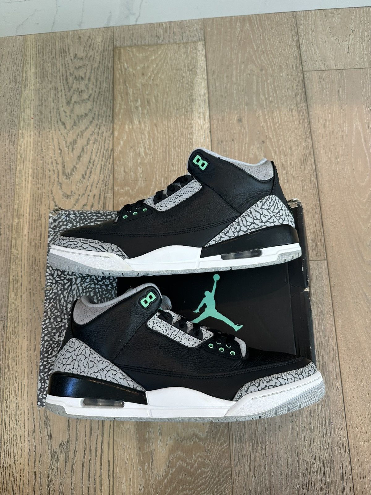 Jordan Brand Jordan 3 Retro Green Glow Size US 13 / EU 46 - 4 Thumbnail