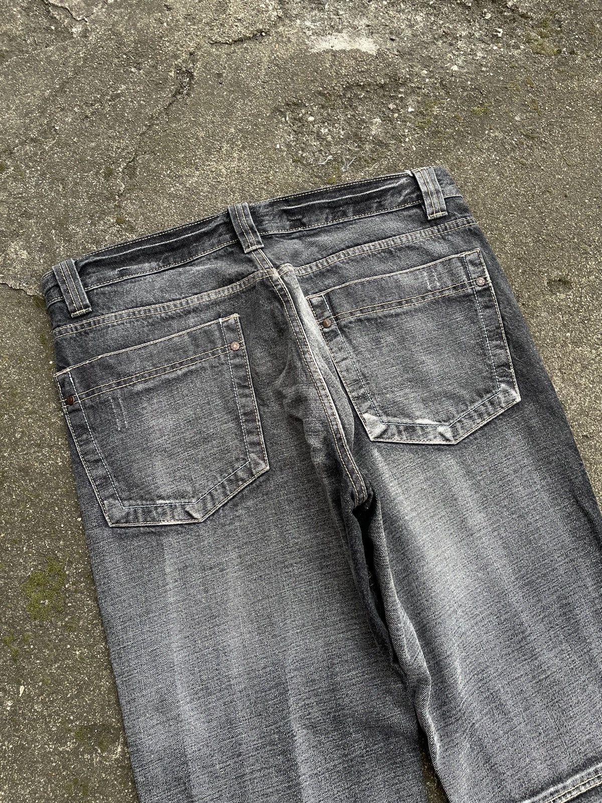 Affliction × Vintage Crazy Vintage Y2K Baggy Cross Jeans Opium Wide Leg Skater Size US 34 / EU 50 - 10 Thumbnail